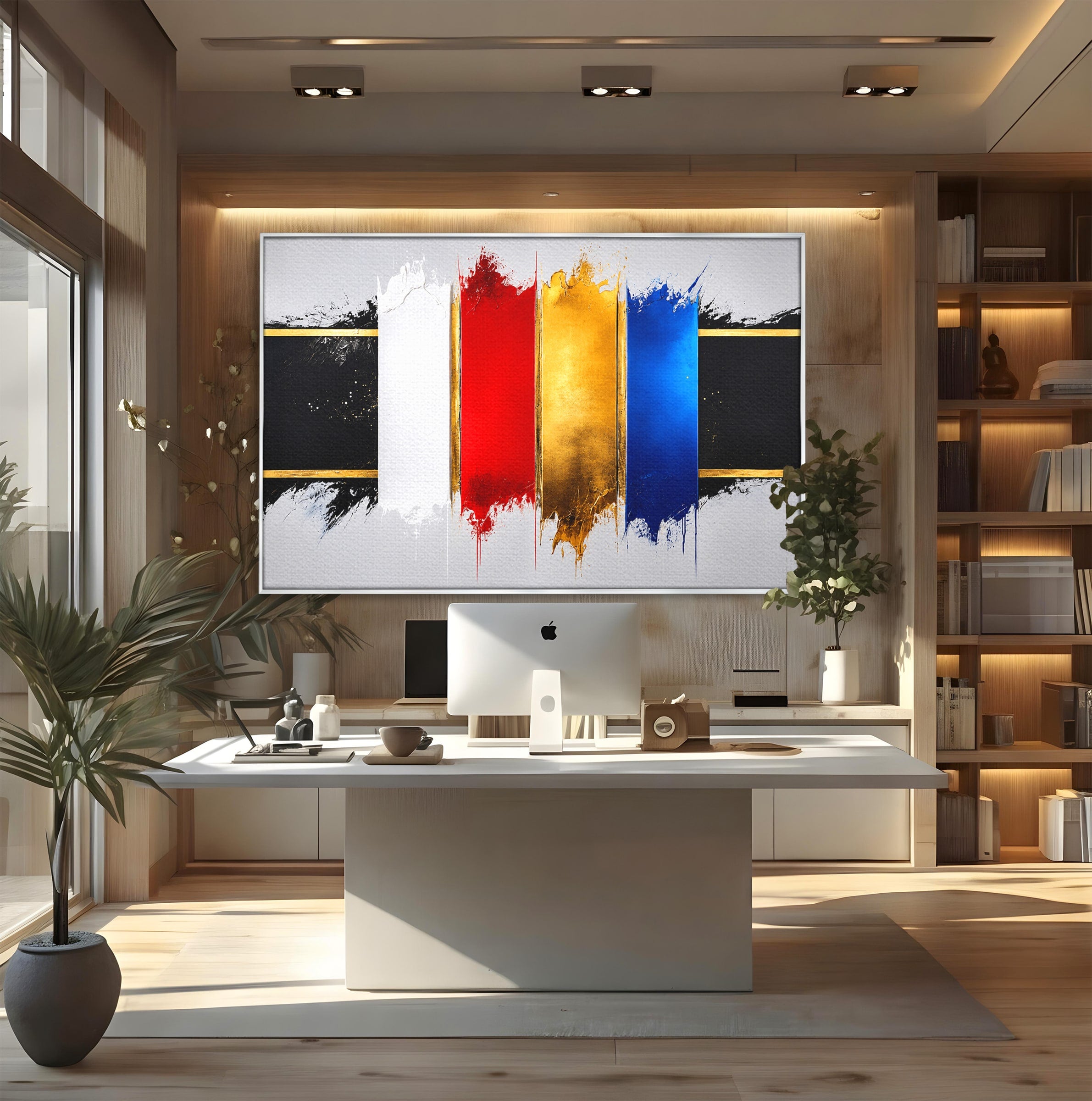 Tablou Canvas Premium LuxCanva® C1368, Armonie Abstracta, Abstract, Arta, Modern, Living, Birou, Culori Vibrante