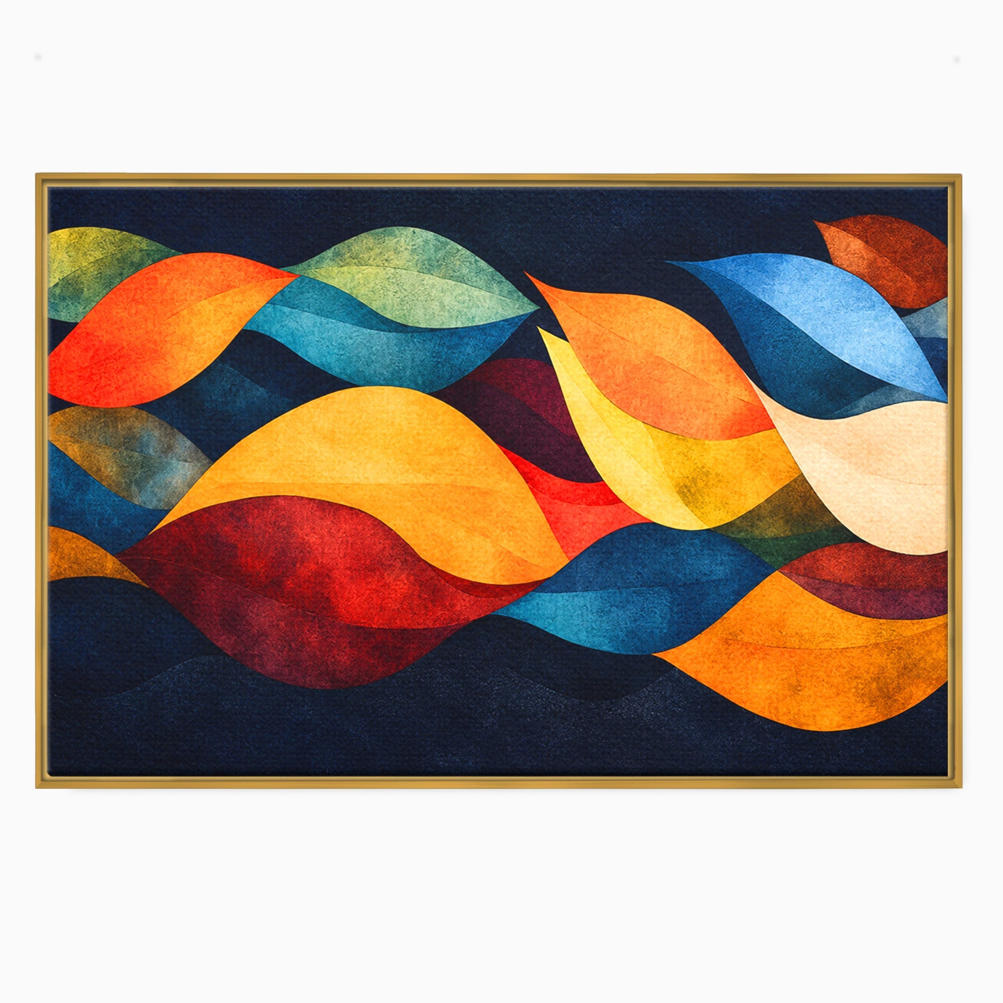 Tablou Canvas Premium LuxCanva® C1369, Valuri Abstracte, Abstract, Valuri, Modern, Arta, Living, Culori Vibrante