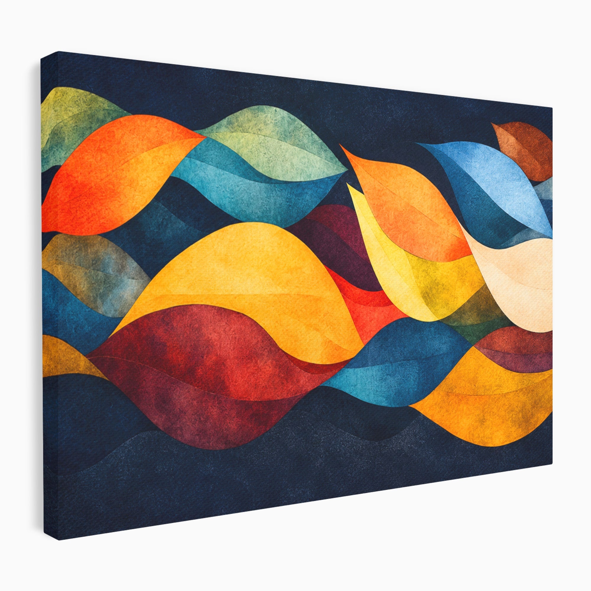 Tablou Canvas Premium LuxCanva® C1369, Valuri Abstracte, Abstract, Valuri, Modern, Arta, Living, Culori Vibrante