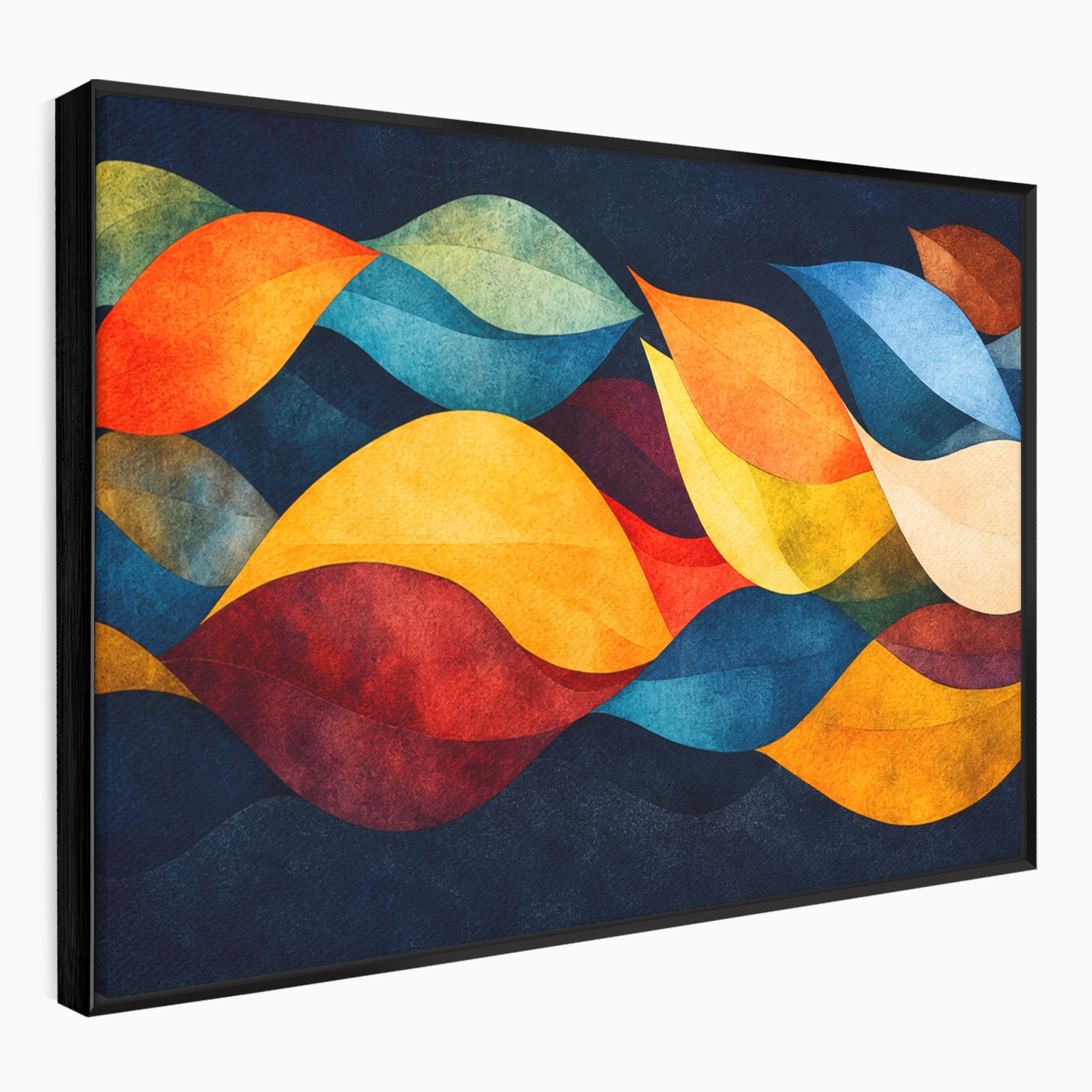 Tablou Canvas Premium LuxCanva® C1369, Valuri Abstracte, Abstract, Valuri, Modern, Arta, Living, Culori Vibrante