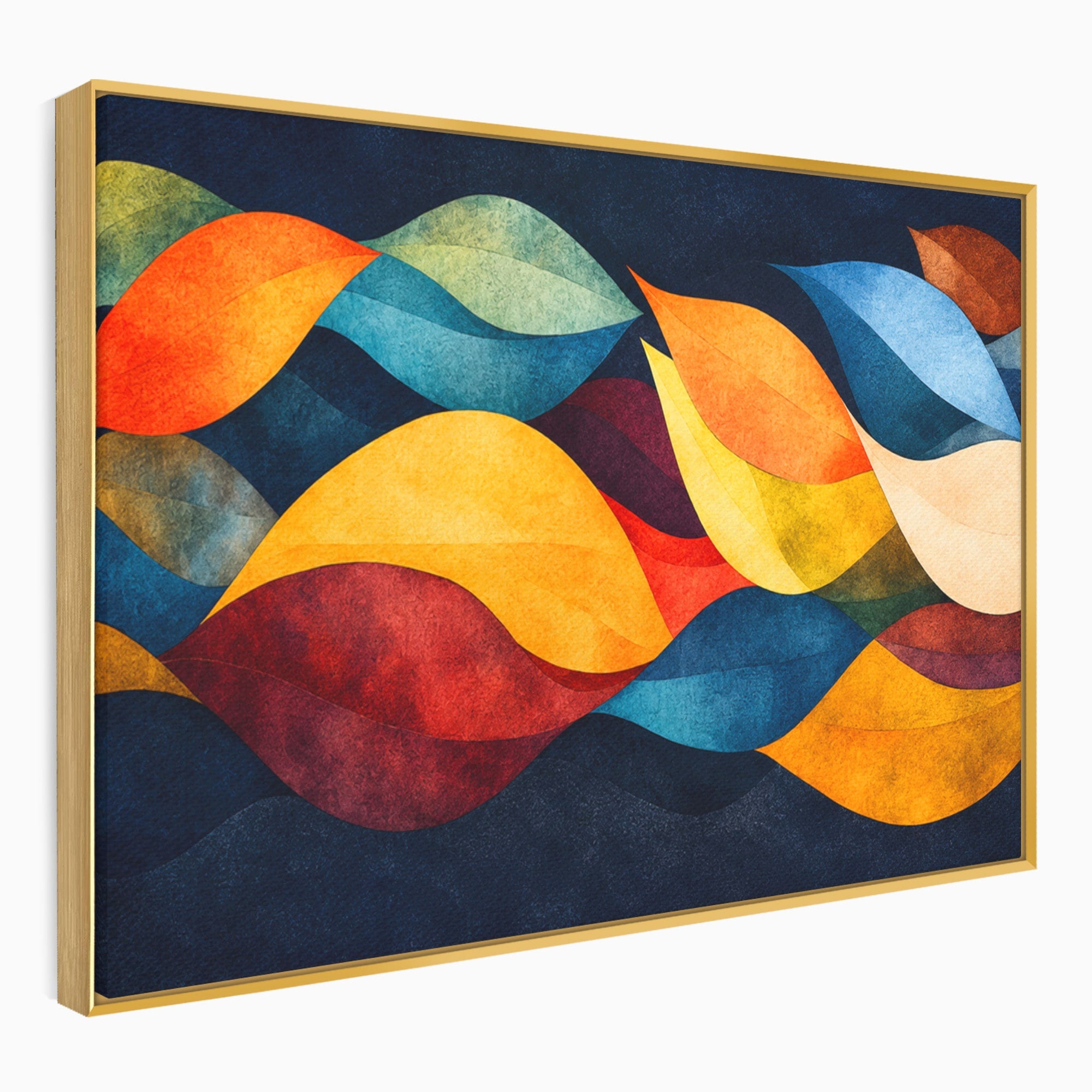 Tablou Canvas Premium LuxCanva® C1369, Valuri Abstracte, Abstract, Valuri, Modern, Arta, Living, Culori Vibrante