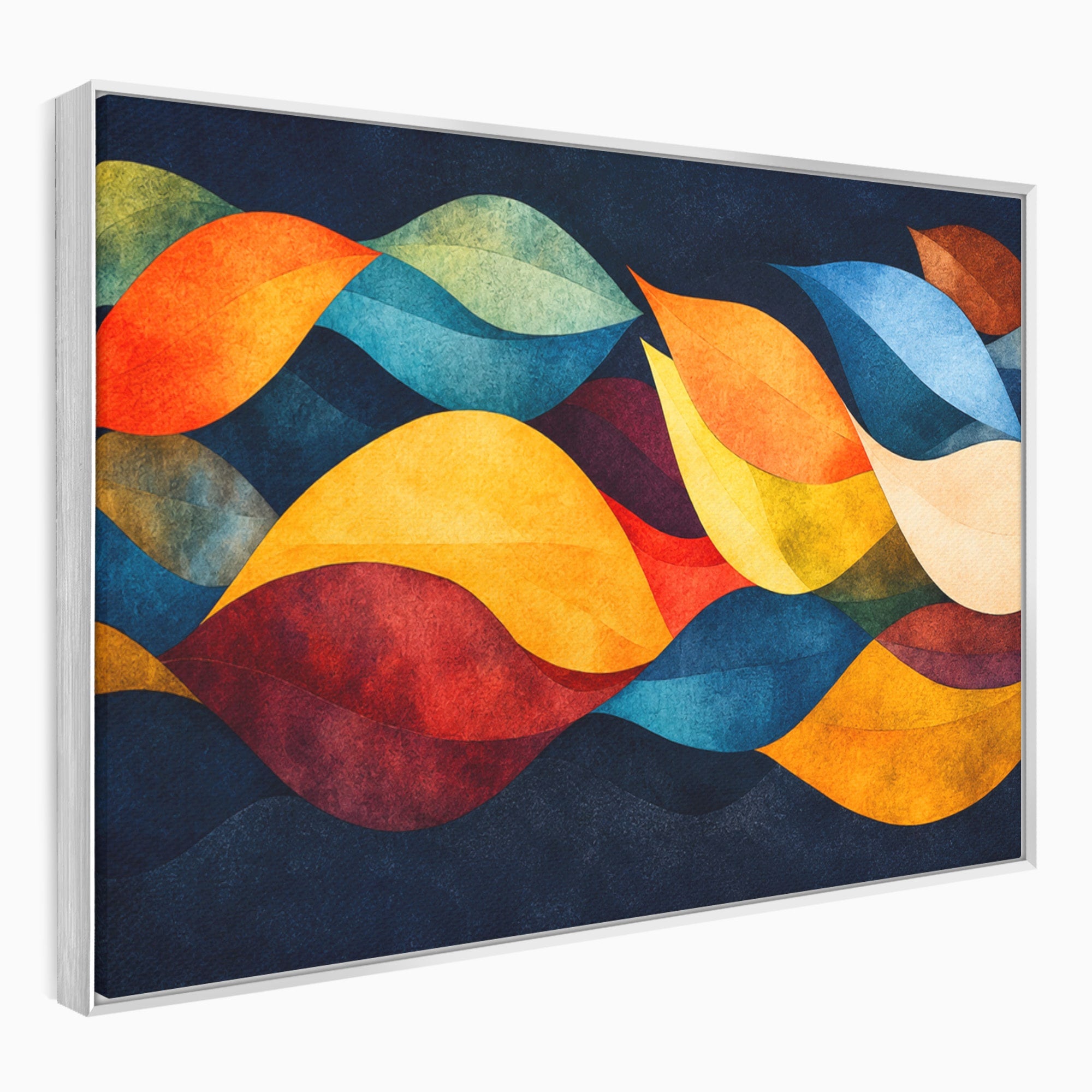 Tablou Canvas Premium LuxCanva® C1369, Valuri Abstracte, Abstract, Valuri, Modern, Arta, Living, Culori Vibrante