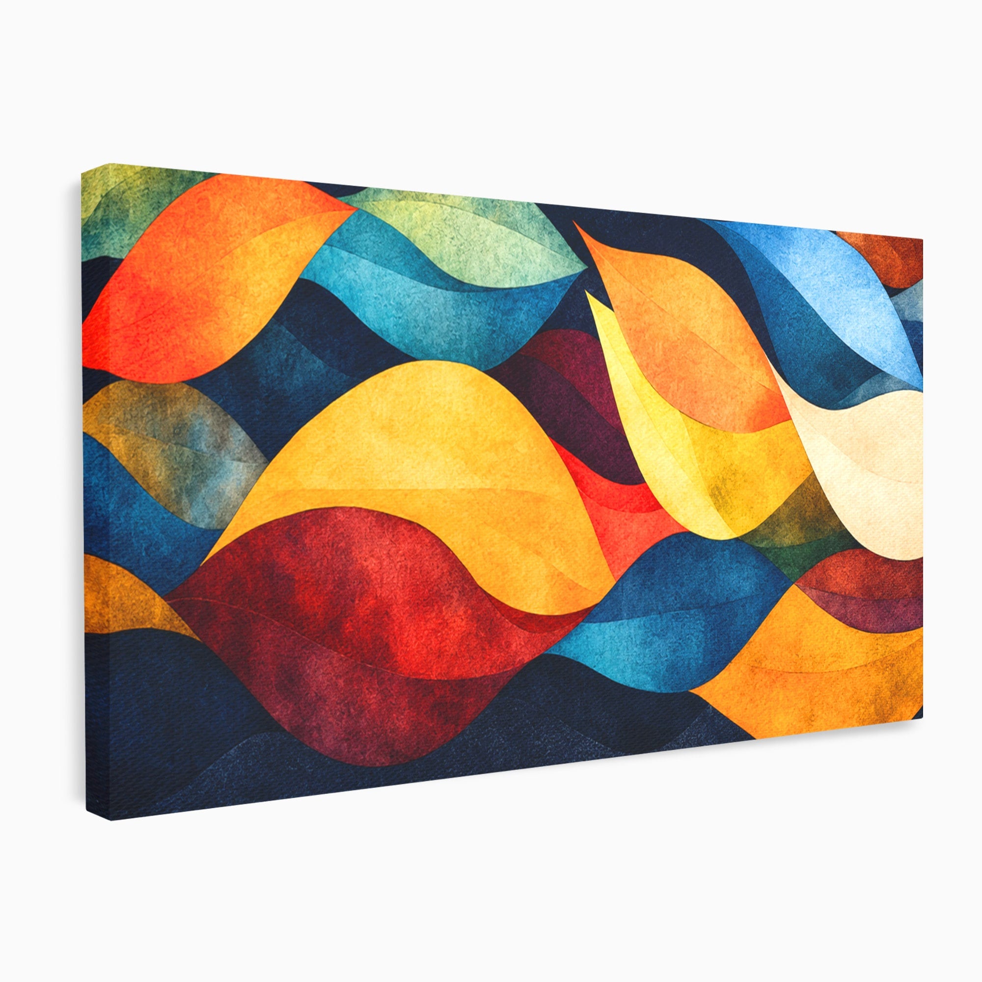 Tablou Canvas Premium LuxCanva® C1369, Valuri Abstracte, Abstract, Valuri, Modern, Arta, Living, Culori Vibrante