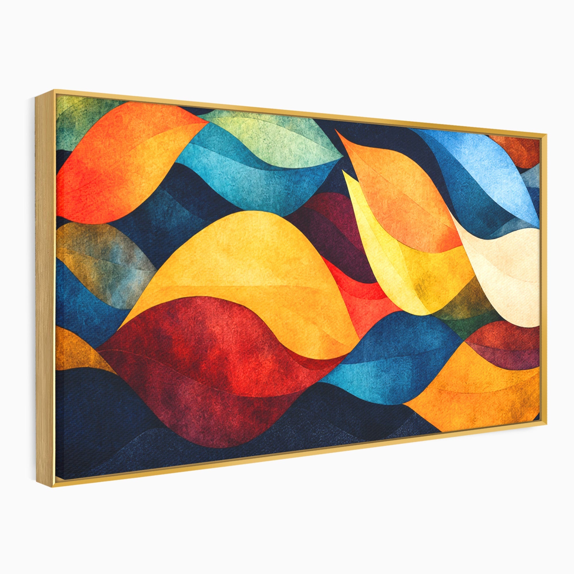 Tablou Canvas Premium LuxCanva® C1369, Valuri Abstracte, Abstract, Valuri, Modern, Arta, Living, Culori Vibrante