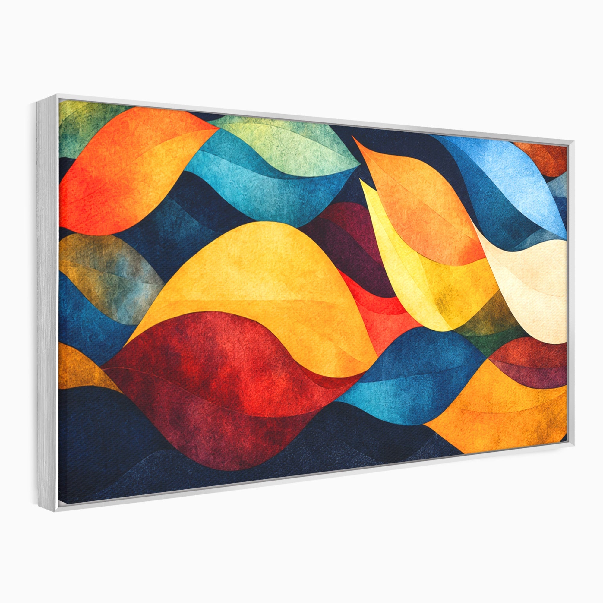 Tablou Canvas Premium LuxCanva® C1369, Valuri Abstracte, Abstract, Valuri, Modern, Arta, Living, Culori Vibrante
