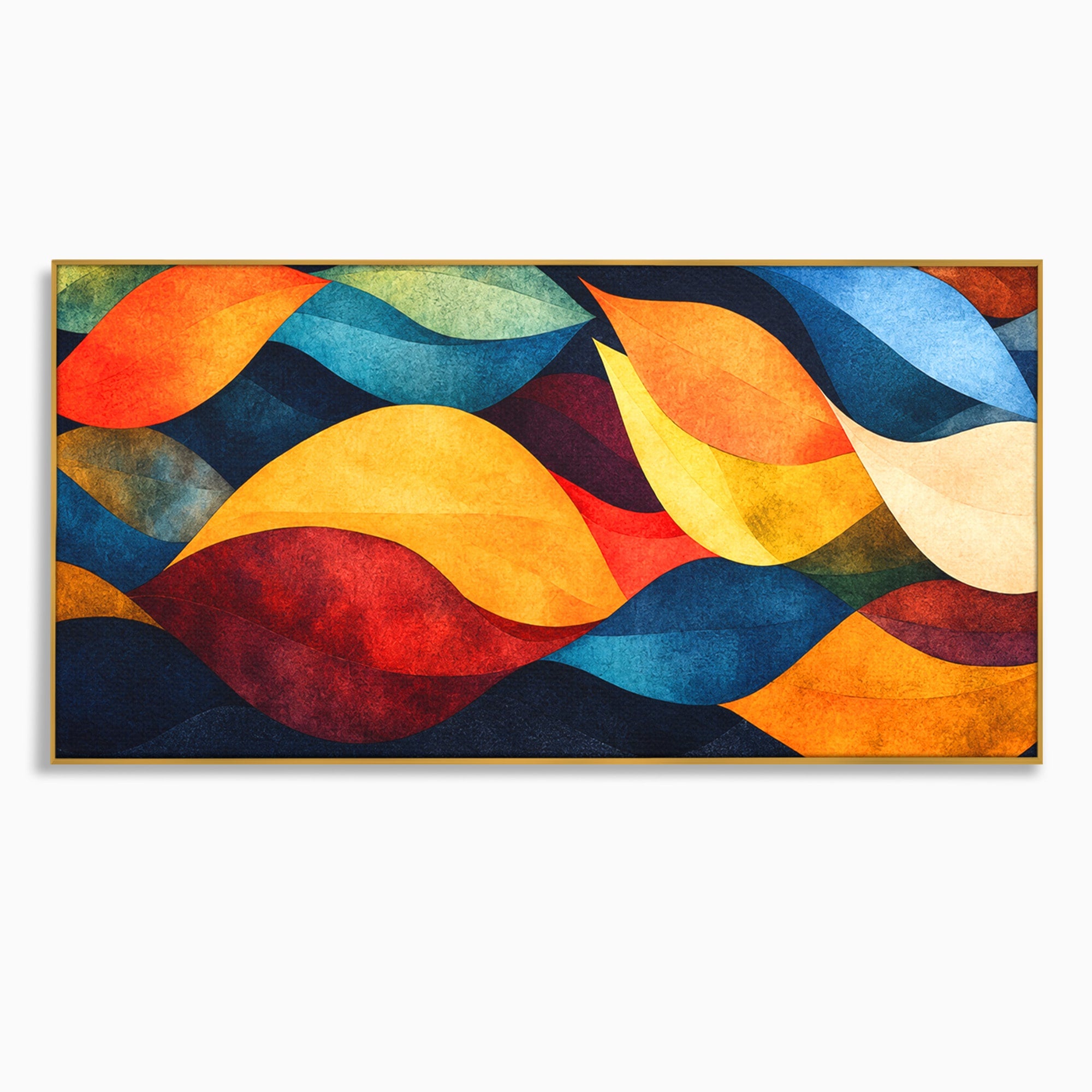 Tablou Canvas Premium LuxCanva® C1369, Valuri Abstracte, Abstract, Valuri, Modern, Arta, Living, Culori Vibrante
