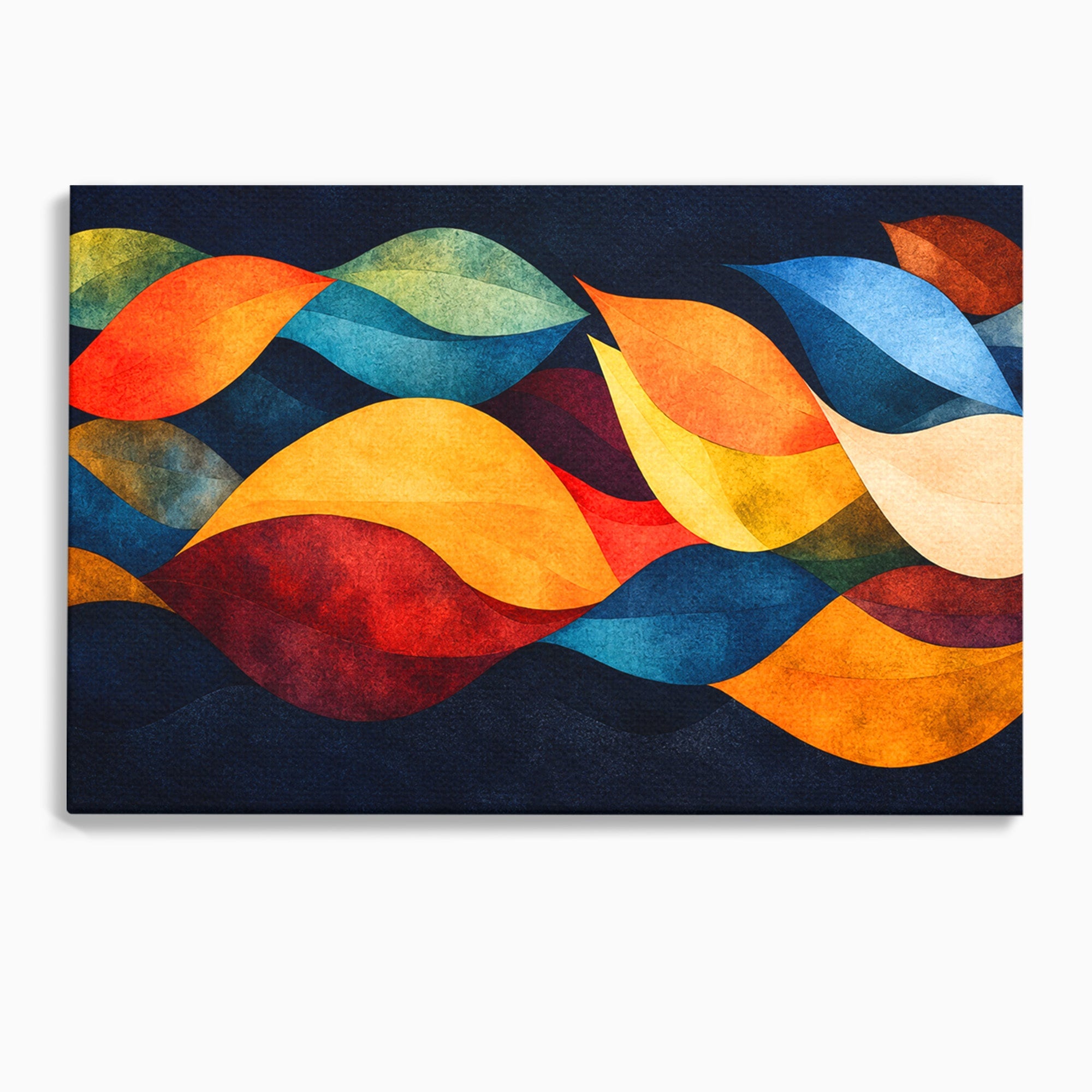 Tablou Canvas Premium LuxCanva® C1369, Valuri Abstracte, Abstract, Valuri, Modern, Arta, Living, Culori Vibrante