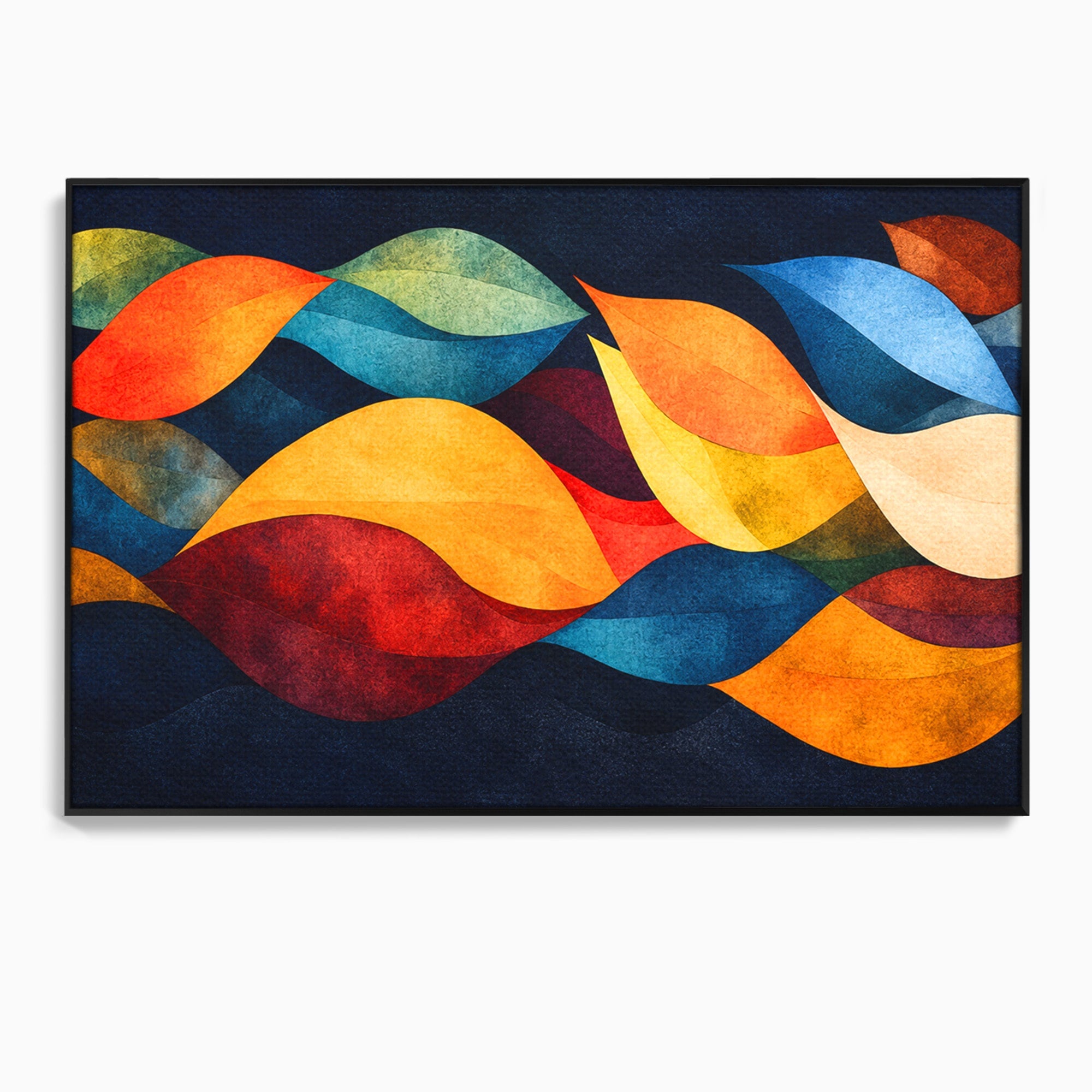 Tablou Canvas Premium LuxCanva® C1369, Valuri Abstracte, Abstract, Valuri, Modern, Arta, Living, Culori Vibrante