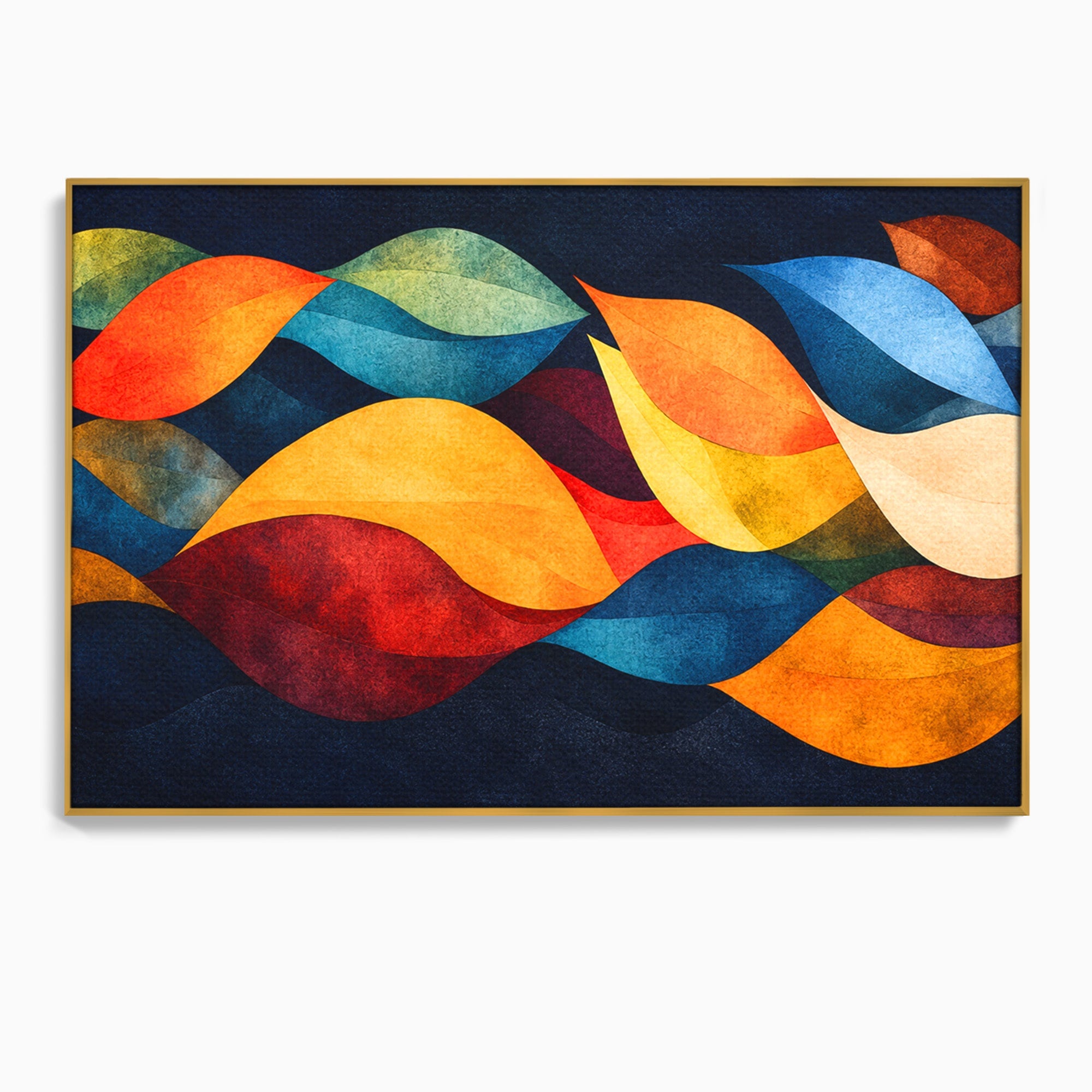 Tablou Canvas Premium LuxCanva® C1369, Valuri Abstracte, Abstract, Valuri, Modern, Arta, Living, Culori Vibrante