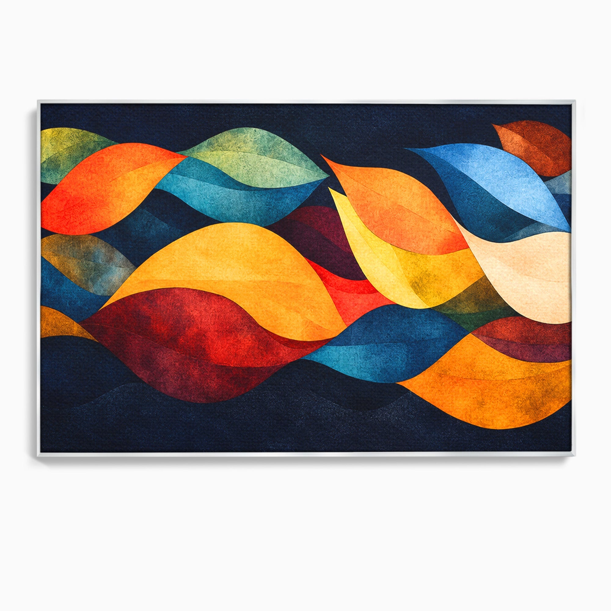 Tablou Canvas Premium LuxCanva® C1369, Valuri Abstracte, Abstract, Valuri, Modern, Arta, Living, Culori Vibrante