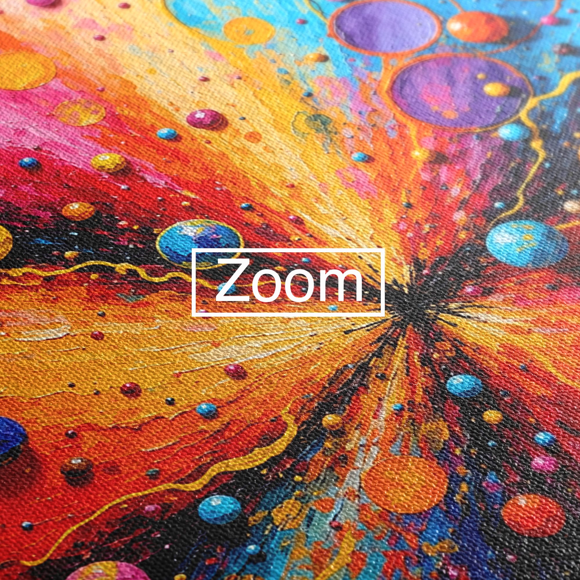 Tablou Canvas Premium LuxCanva® C1370, Explozie De Culori, Abstract, Modern, Dinamism, Energie, Living, Culori Vibrante