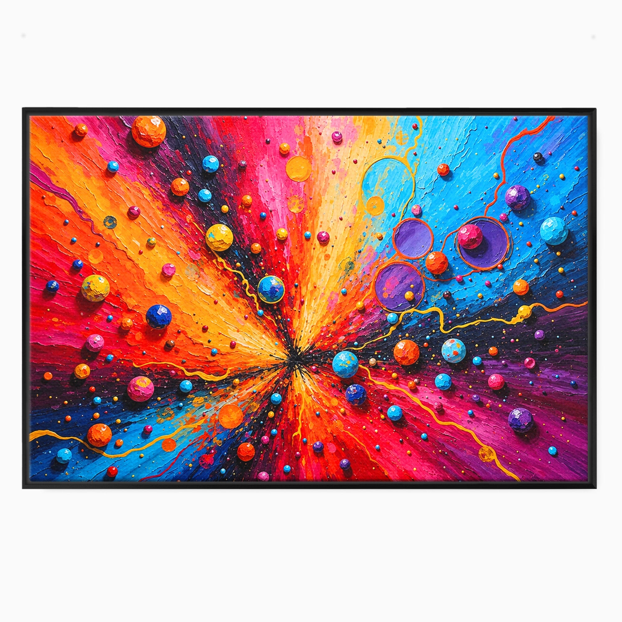 Tablou Canvas Premium LuxCanva® C1370, Explozie De Culori, Abstract, Modern, Dinamism, Energie, Living, Culori Vibrante