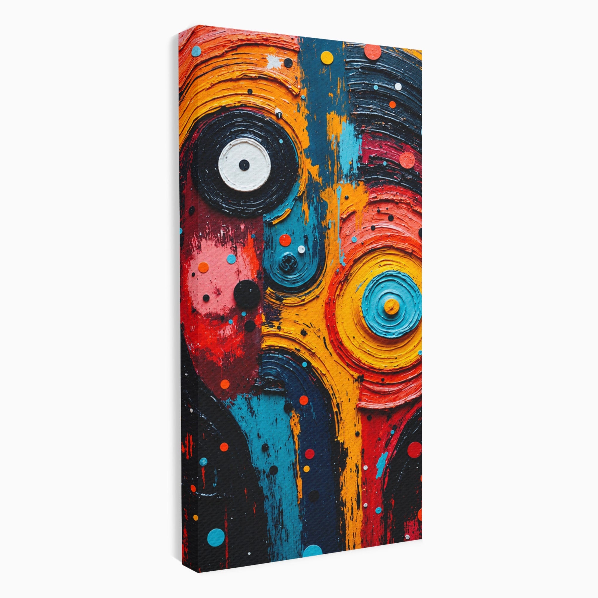 Tablou Canvas Premium LuxCanva® C1371, Fata Abstracta, Abstract, Portret, Modern, Arta, Living, Culori Vibrante