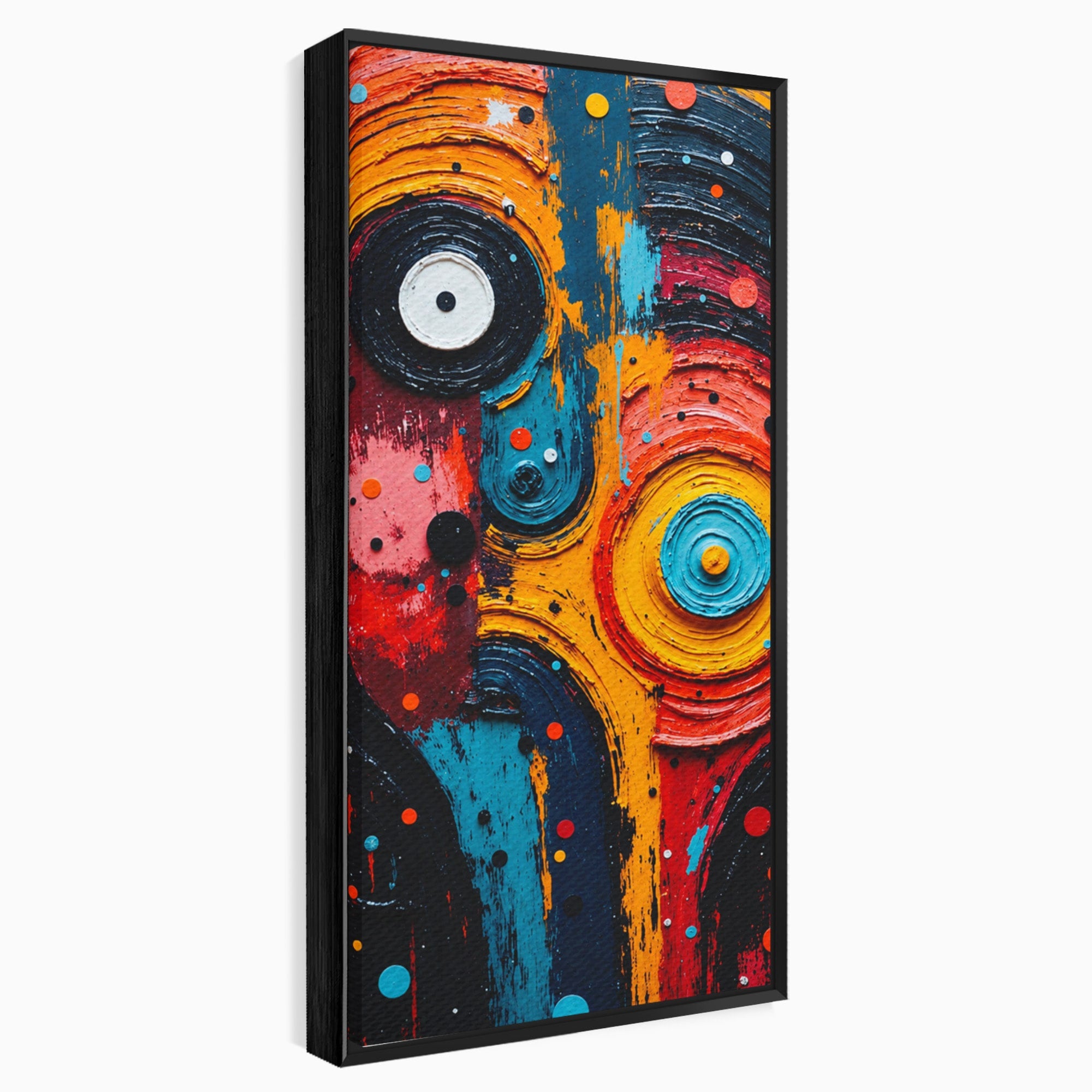 Tablou Canvas Premium LuxCanva® C1371, Fata Abstracta, Abstract, Portret, Modern, Arta, Living, Culori Vibrante