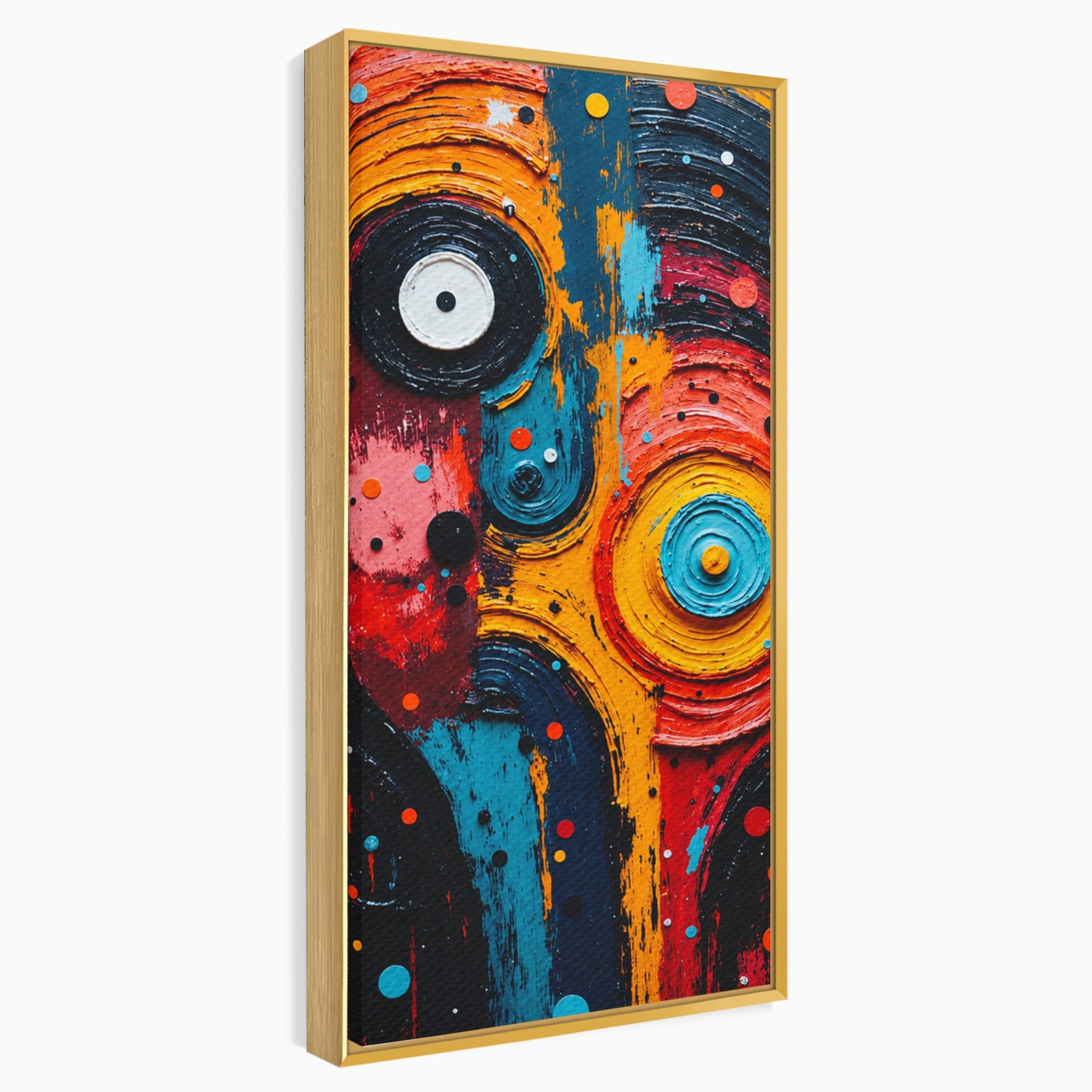 Tablou Canvas Premium LuxCanva® C1371, Fata Abstracta, Abstract, Portret, Modern, Arta, Living, Culori Vibrante