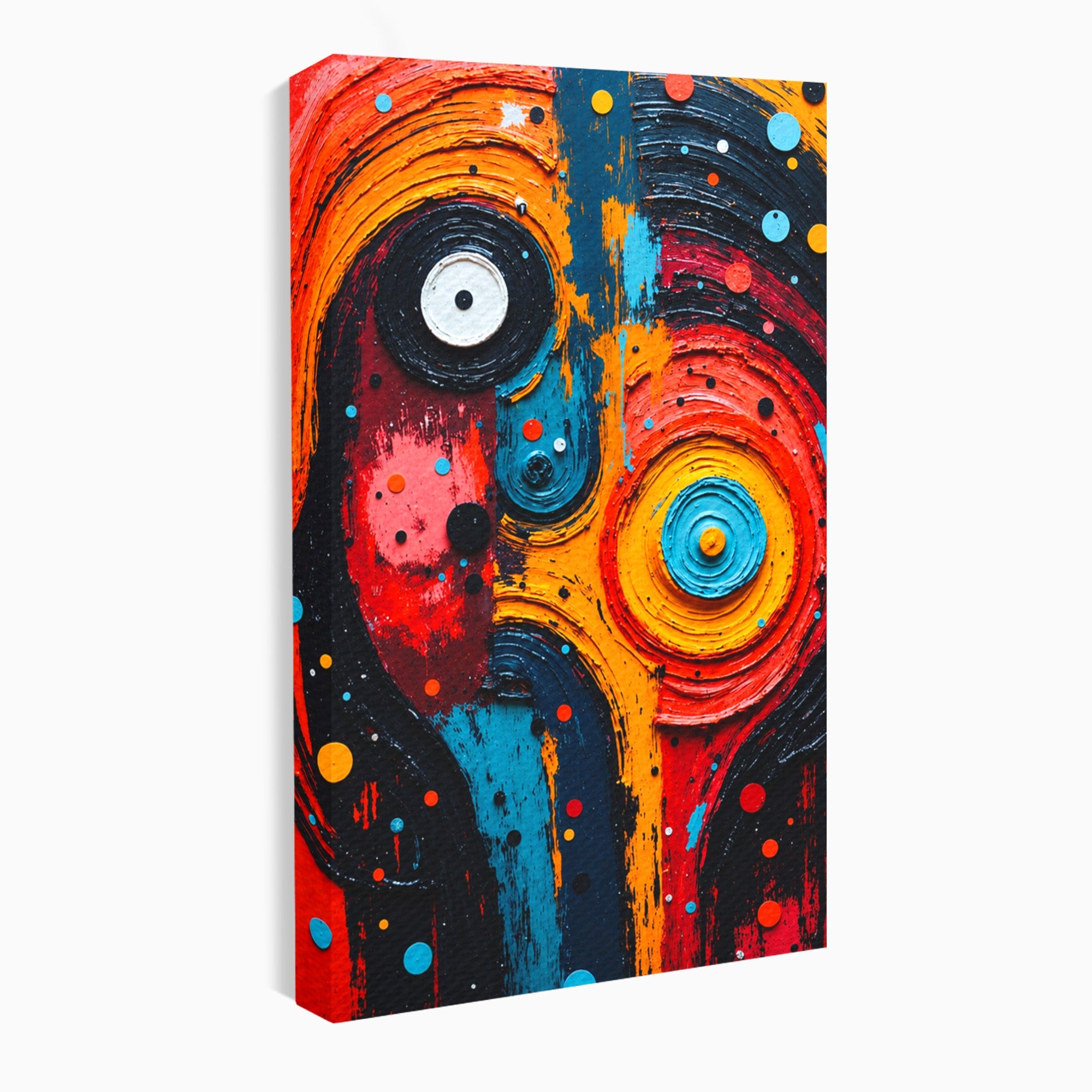 Tablou Canvas Premium LuxCanva® C1371, Fata Abstracta, Abstract, Portret, Modern, Arta, Living, Culori Vibrante