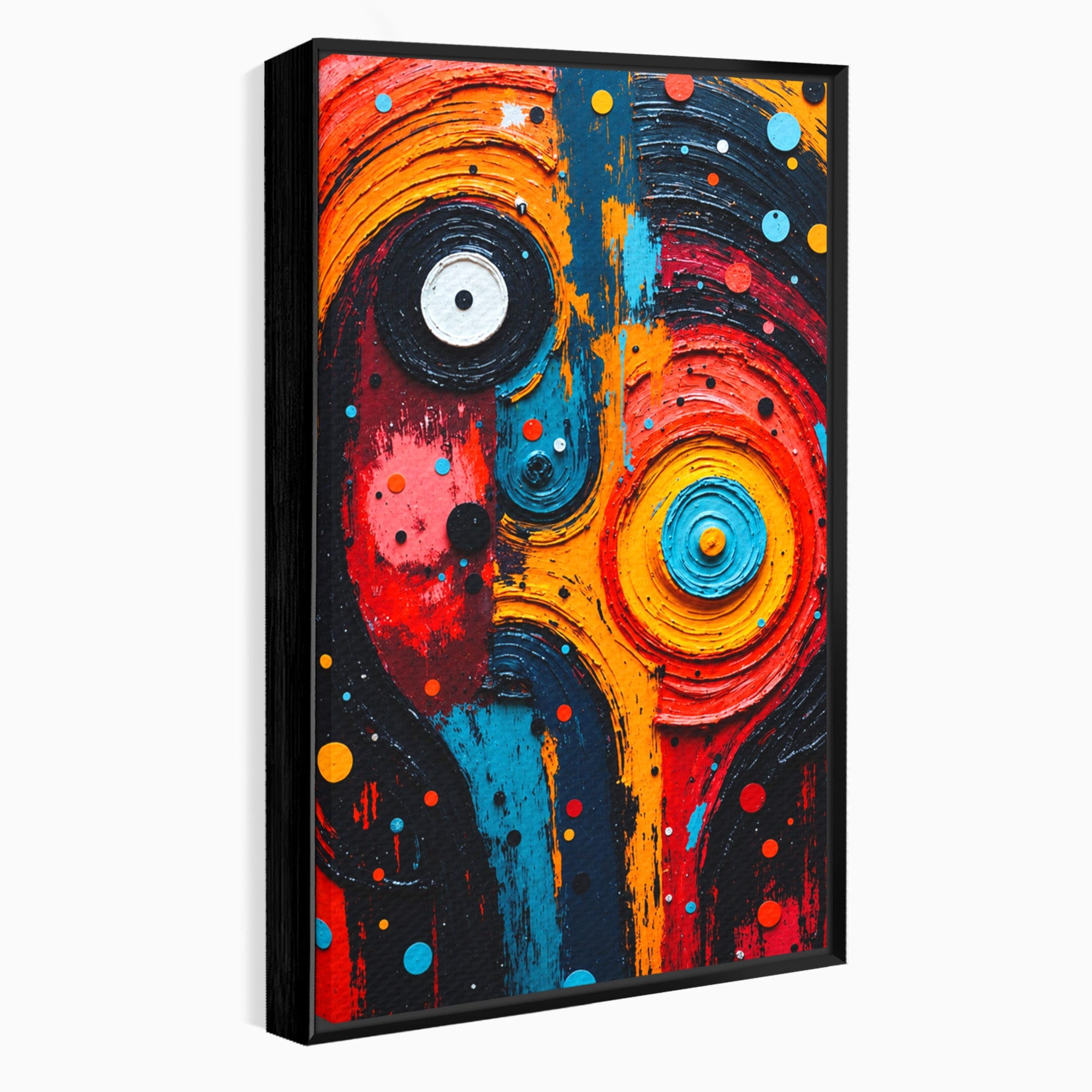 Tablou Canvas Premium LuxCanva® C1371, Fata Abstracta, Abstract, Portret, Modern, Arta, Living, Culori Vibrante