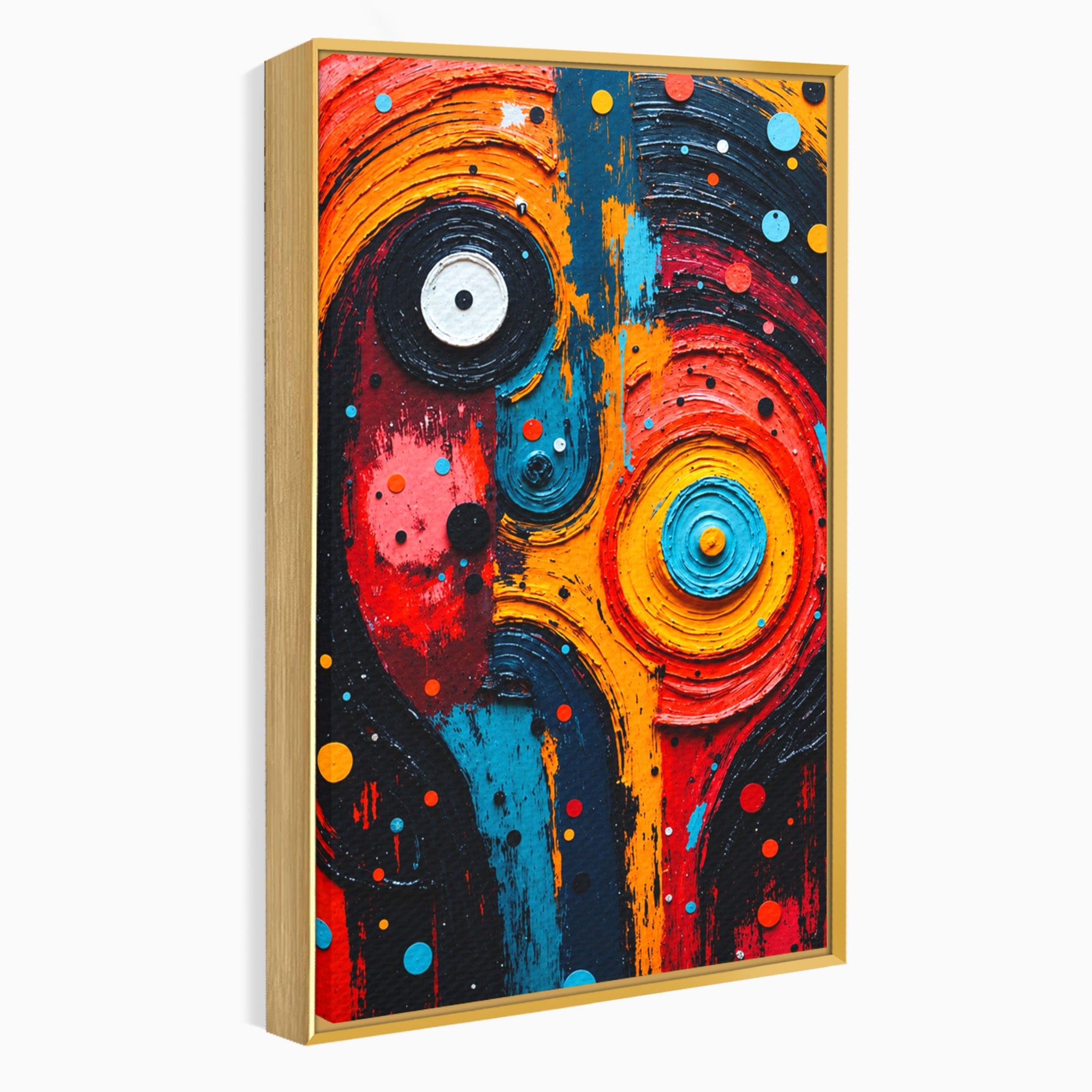 Tablou Canvas Premium LuxCanva® C1371, Fata Abstracta, Abstract, Portret, Modern, Arta, Living, Culori Vibrante