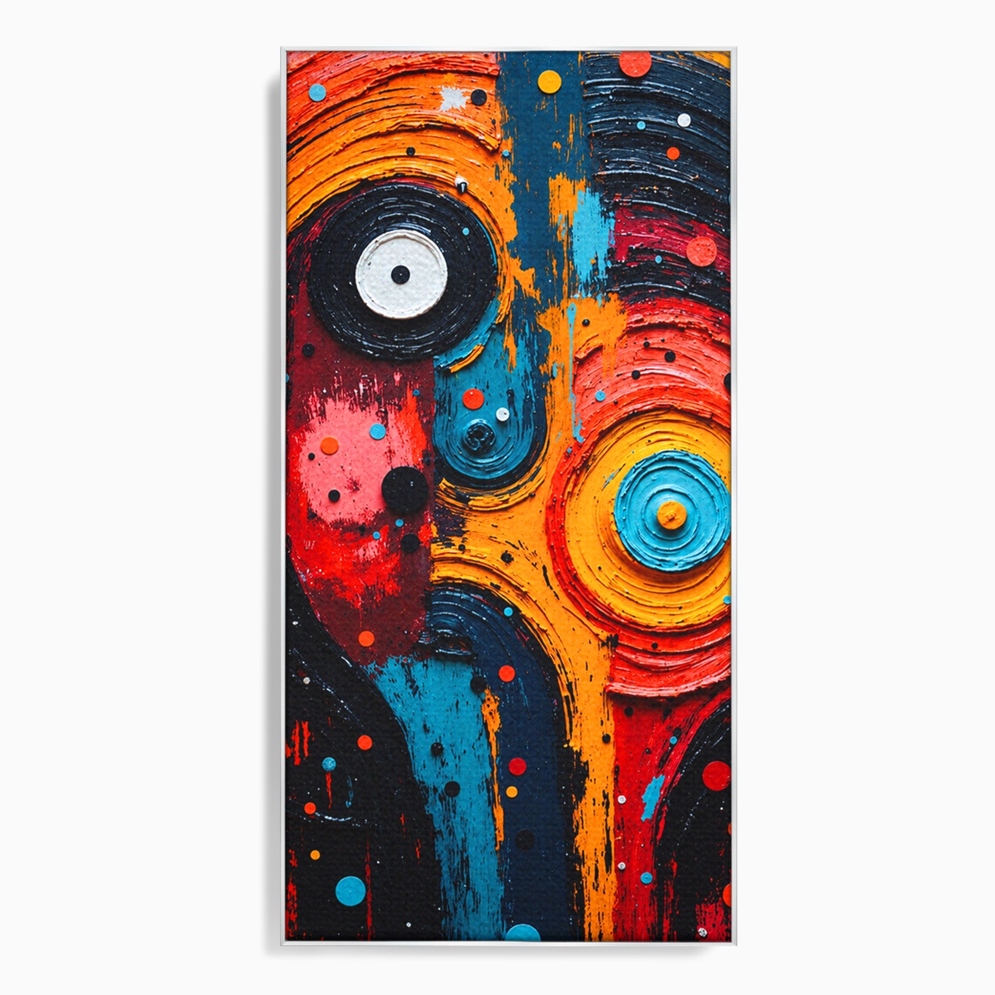 Tablou Canvas Premium LuxCanva® C1371, Fata Abstracta, Abstract, Portret, Modern, Arta, Living, Culori Vibrante