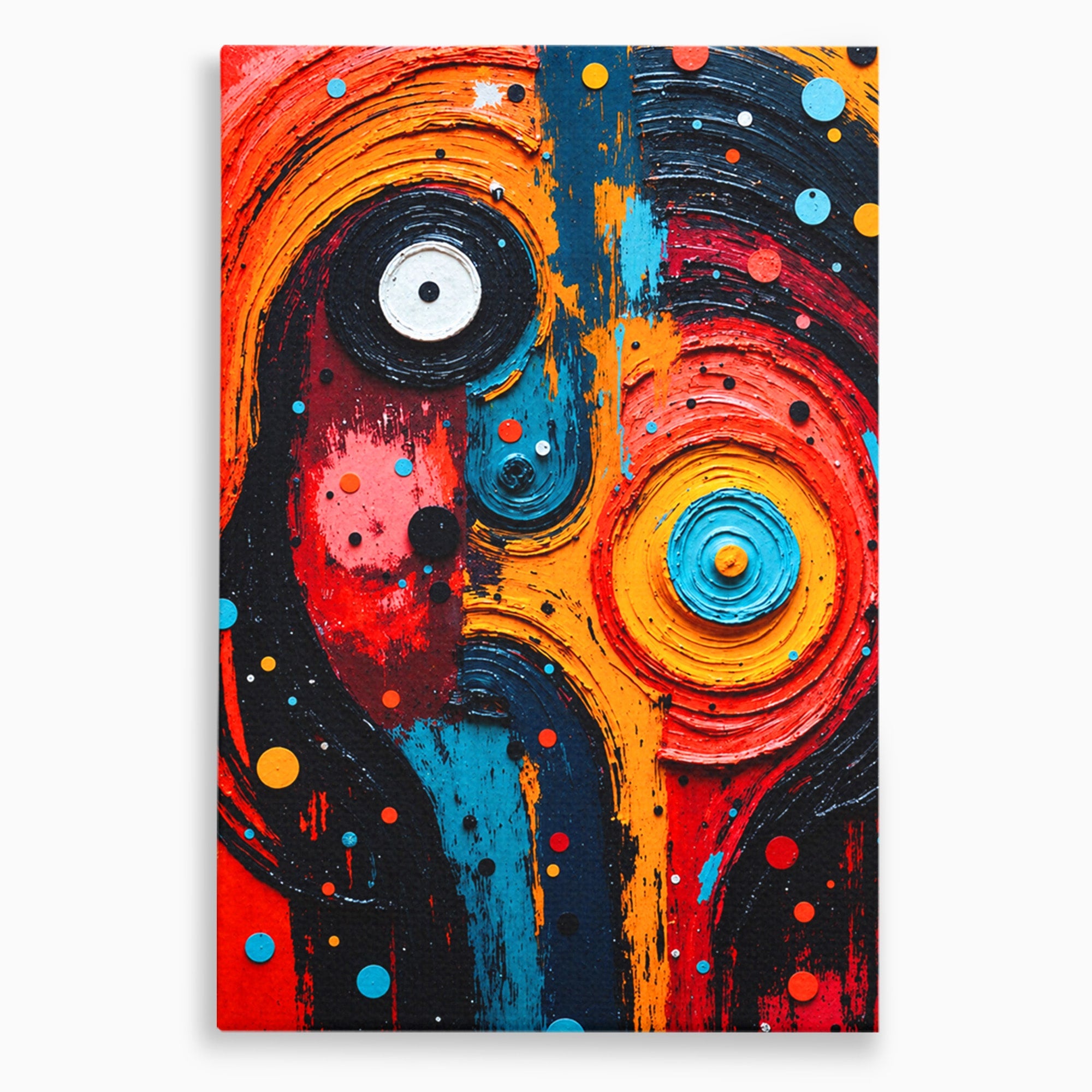 Tablou Canvas Premium LuxCanva® C1371, Fata Abstracta, Abstract, Portret, Modern, Arta, Living, Culori Vibrante
