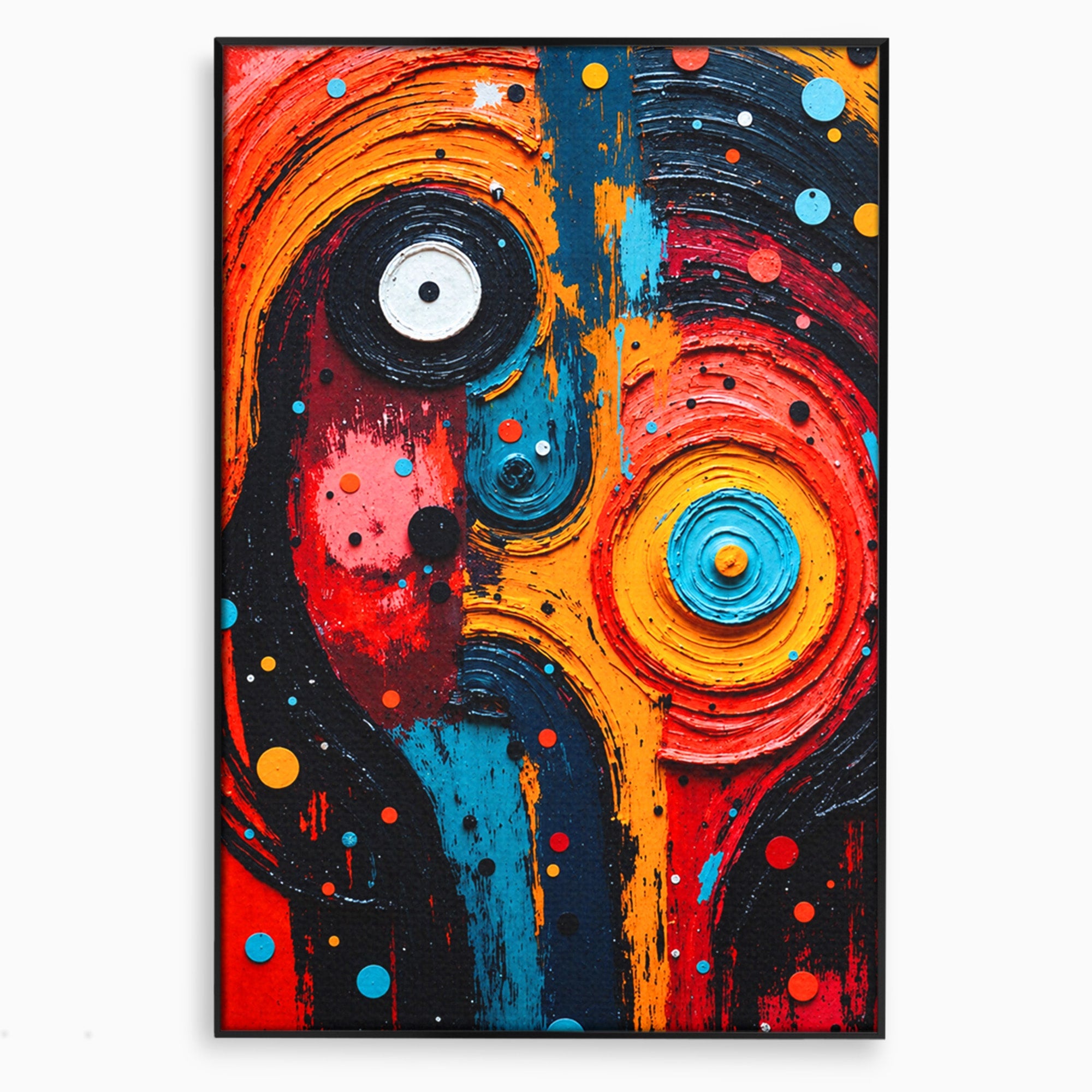 Tablou Canvas Premium LuxCanva® C1371, Fata Abstracta, Abstract, Portret, Modern, Arta, Living, Culori Vibrante