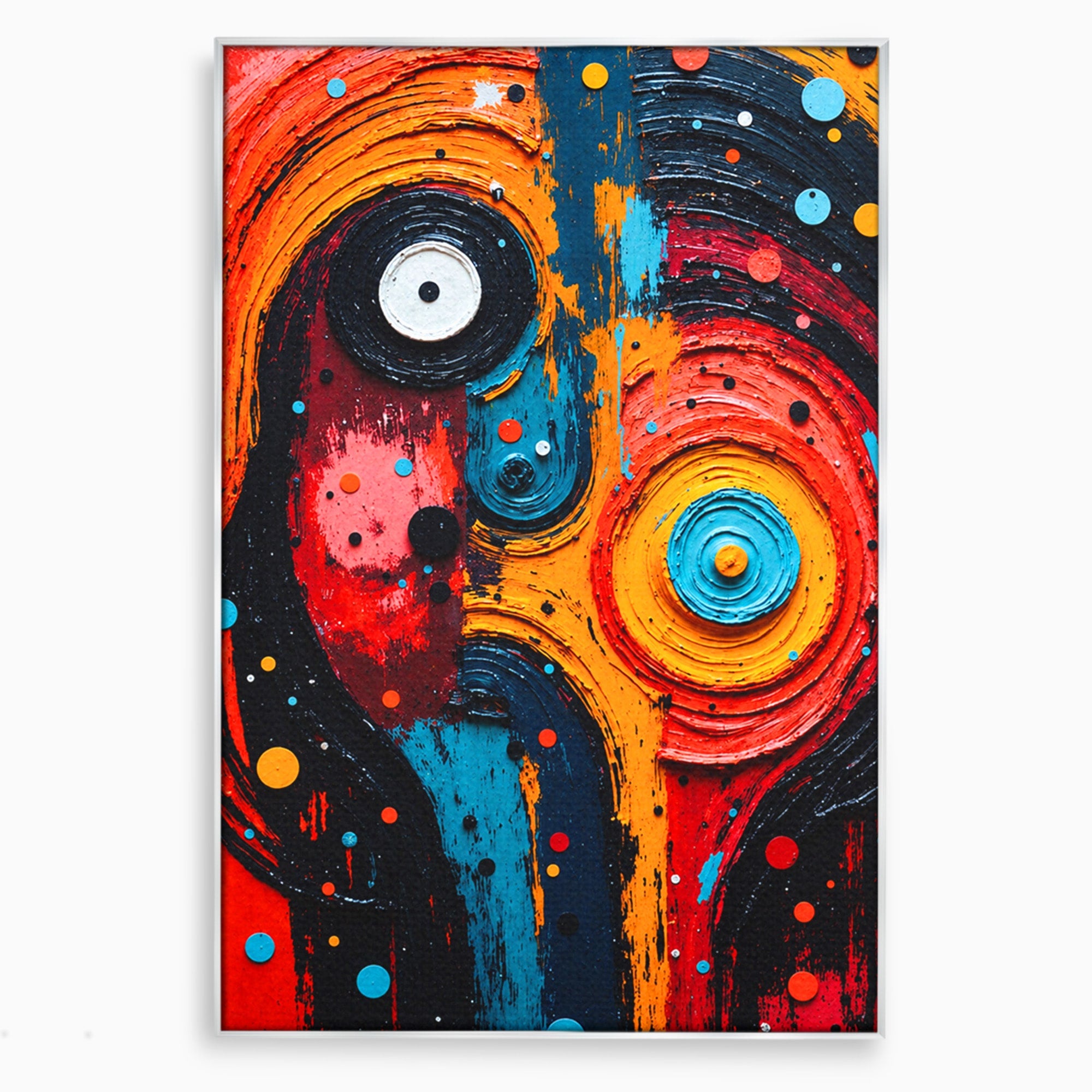 Tablou Canvas Premium LuxCanva® C1371, Fata Abstracta, Abstract, Portret, Modern, Arta, Living, Culori Vibrante