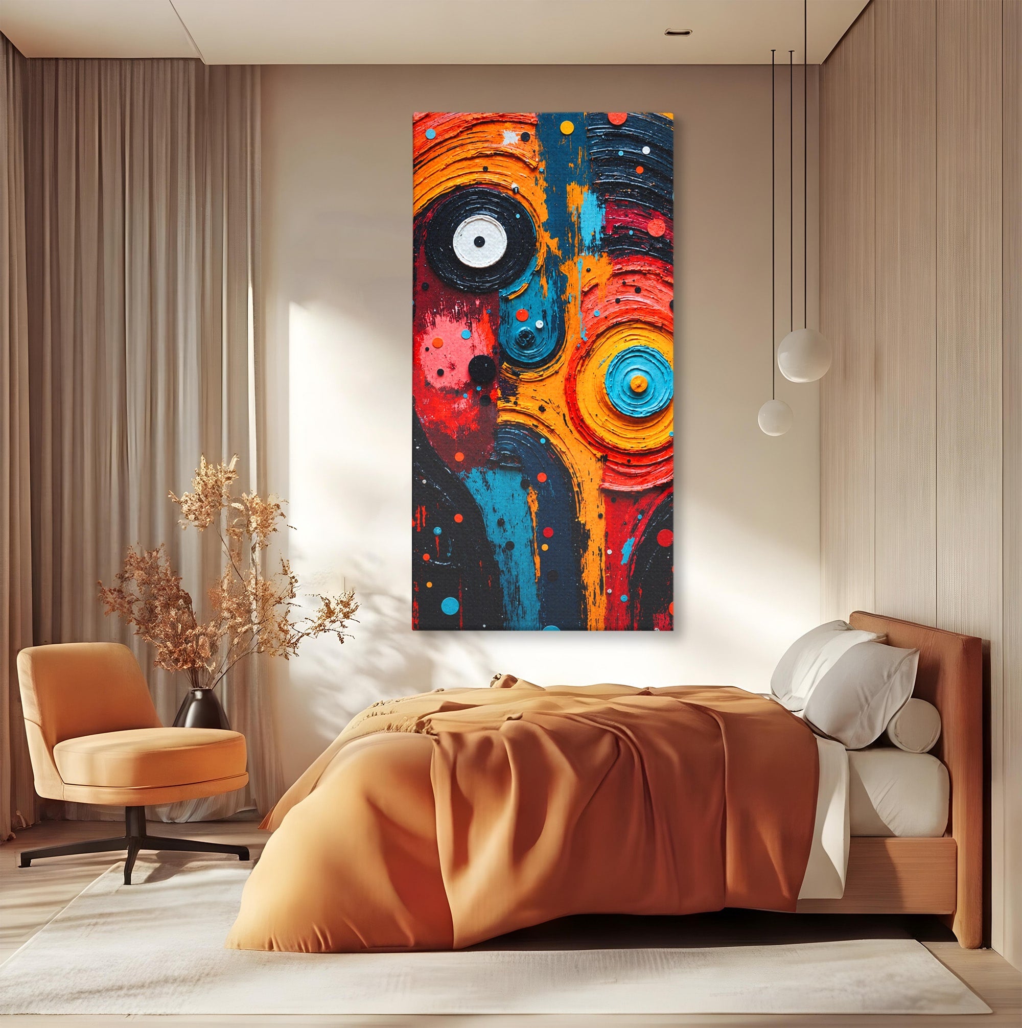 Tablou Canvas Premium LuxCanva® C1371, Fata Abstracta, Abstract, Portret, Modern, Arta, Living, Culori Vibrante
