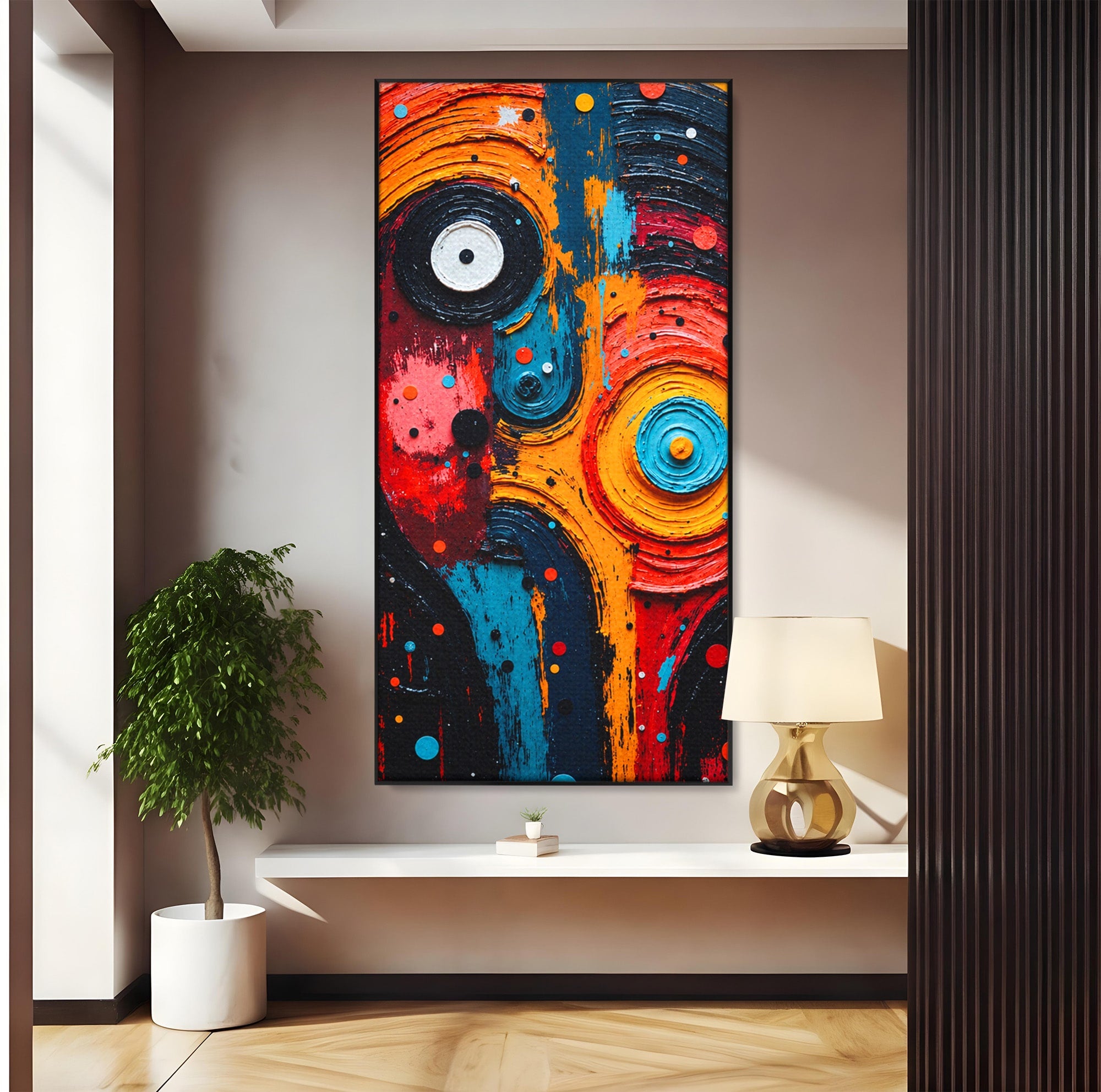 Tablou Canvas Premium LuxCanva® C1371, Fata Abstracta, Abstract, Portret, Modern, Arta, Living, Culori Vibrante