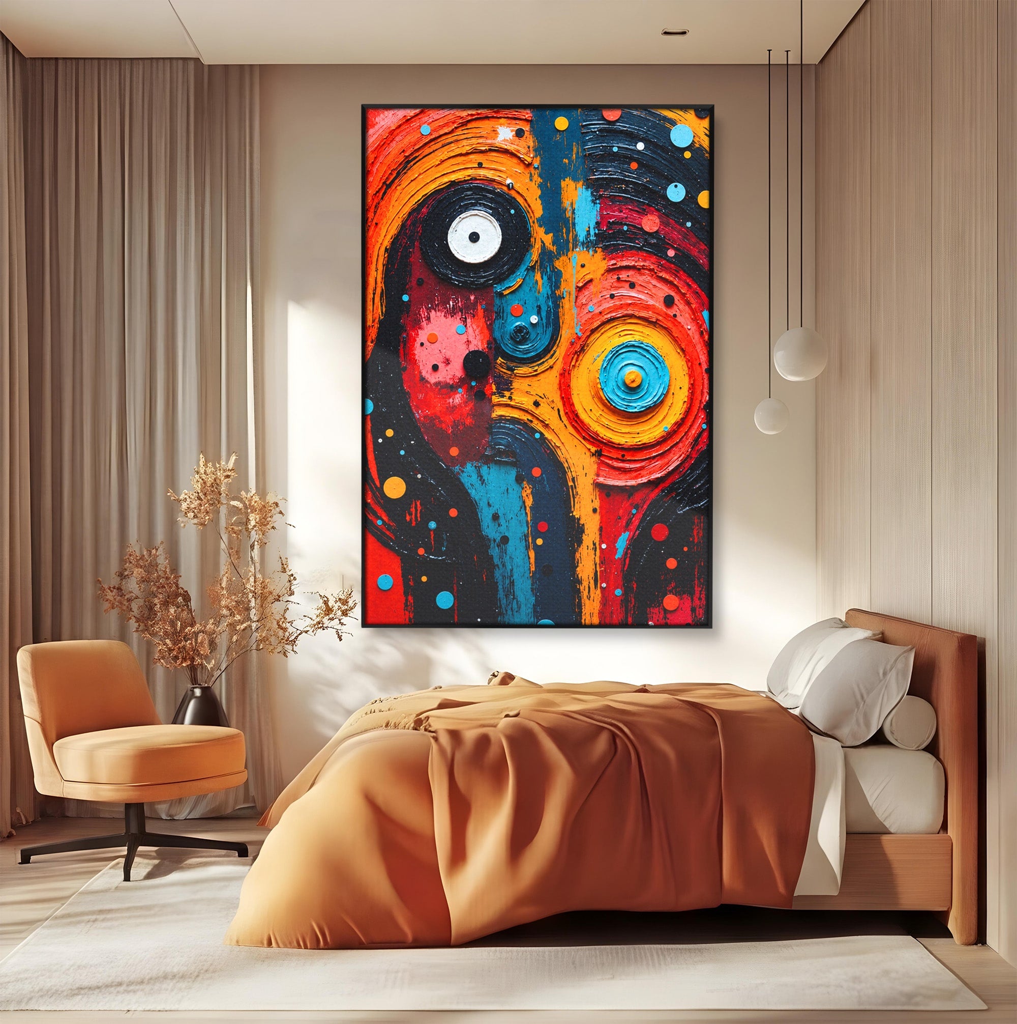 Tablou Canvas Premium LuxCanva® C1371, Fata Abstracta, Abstract, Portret, Modern, Arta, Living, Culori Vibrante