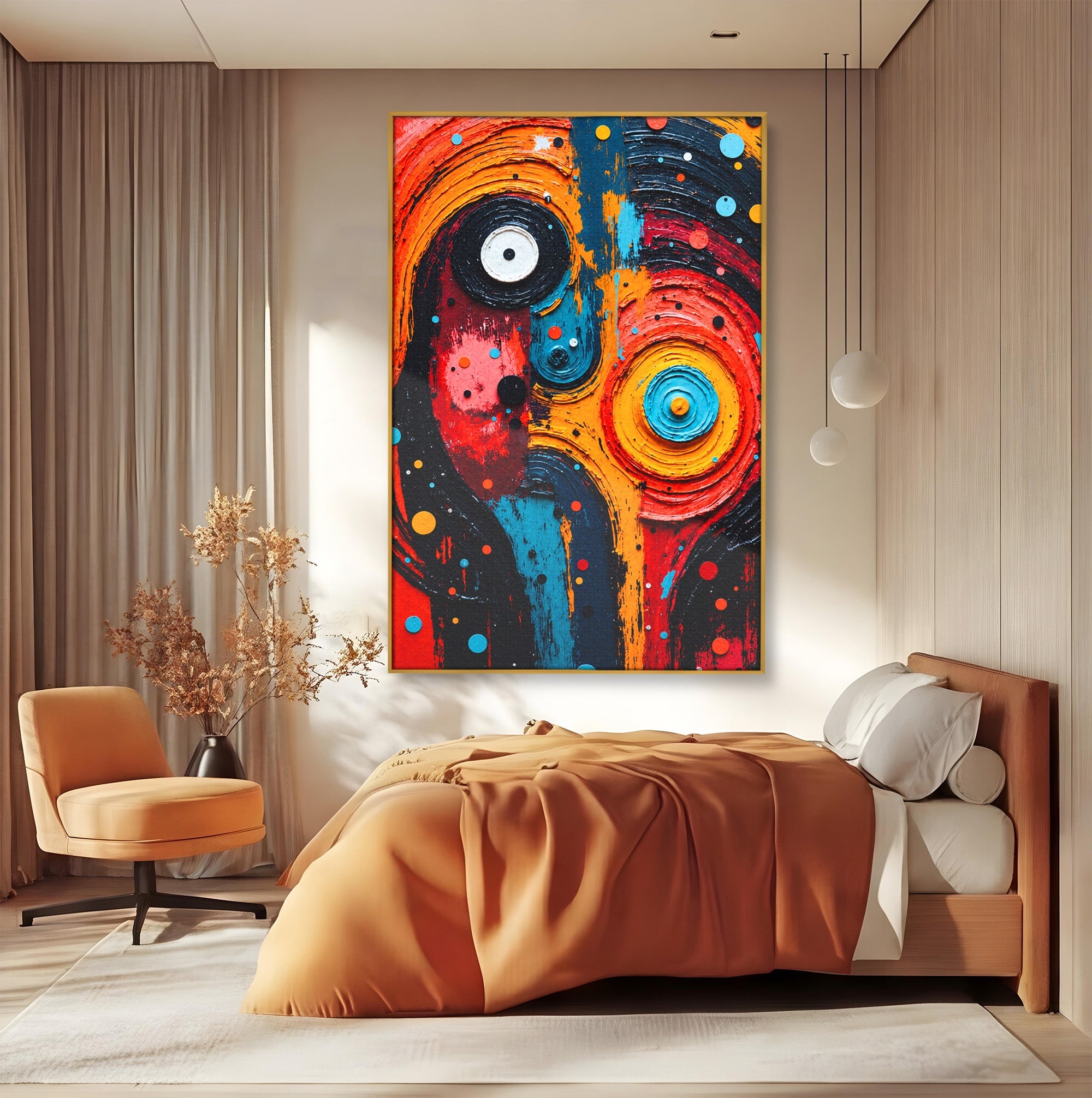 Tablou Canvas Premium LuxCanva® C1371, Fata Abstracta, Abstract, Portret, Modern, Arta, Living, Culori Vibrante