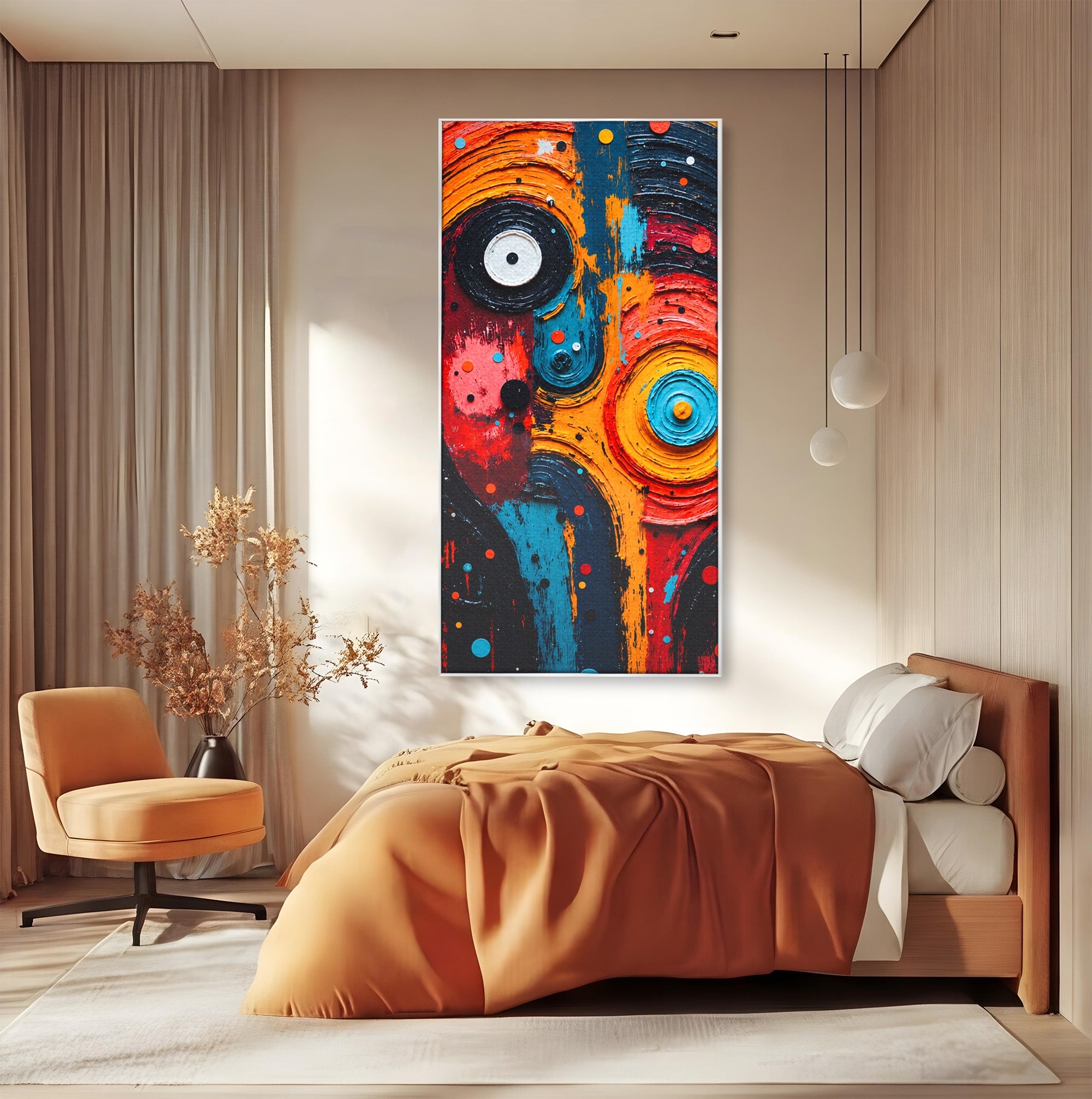 Tablou Canvas Premium LuxCanva® C1371, Fata Abstracta, Abstract, Portret, Modern, Arta, Living, Culori Vibrante