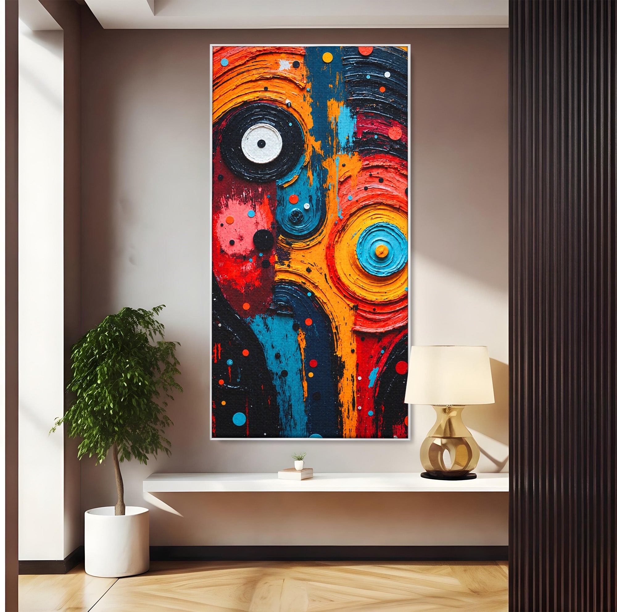 Tablou Canvas Premium LuxCanva® C1371, Fata Abstracta, Abstract, Portret, Modern, Arta, Living, Culori Vibrante