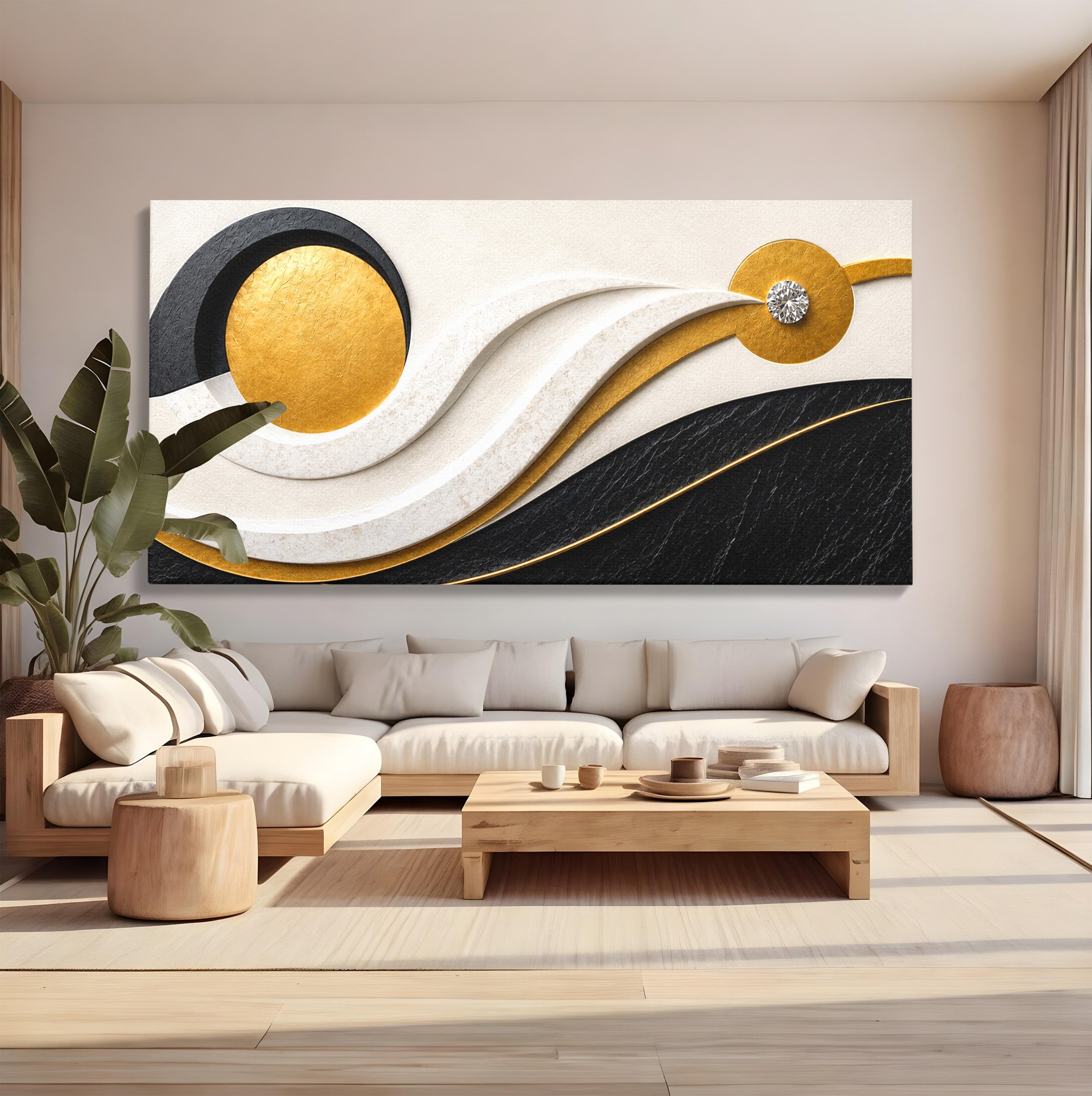 Tablou Canvas Premium LuxCanva® C1373, Armonie Abstracta, Abstract, Modern, Arta, Birou, Living, Culori Vibrante