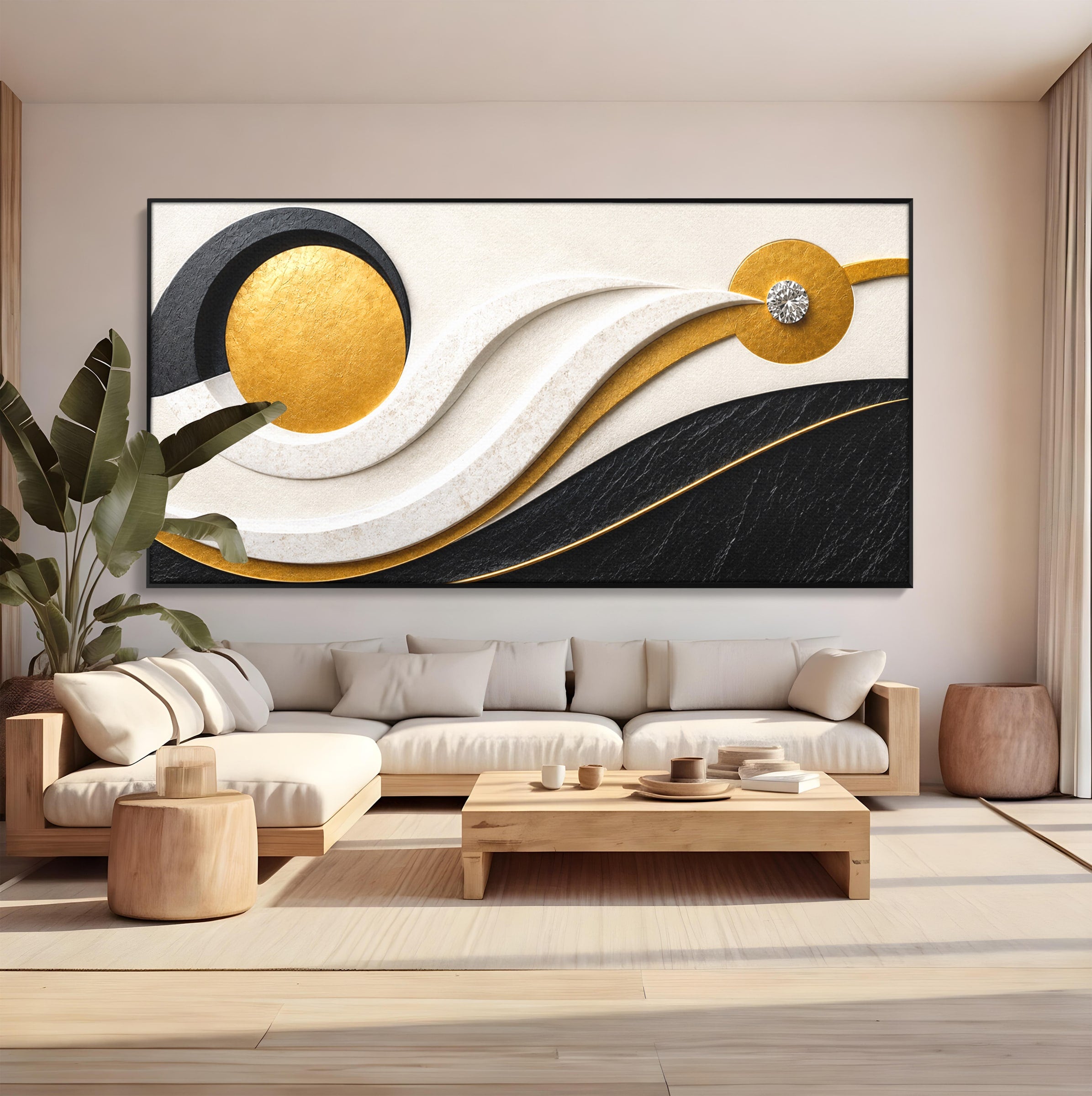 Tablou Canvas Premium LuxCanva® C1373, Armonie Abstracta, Abstract, Modern, Arta, Birou, Living, Culori Vibrante