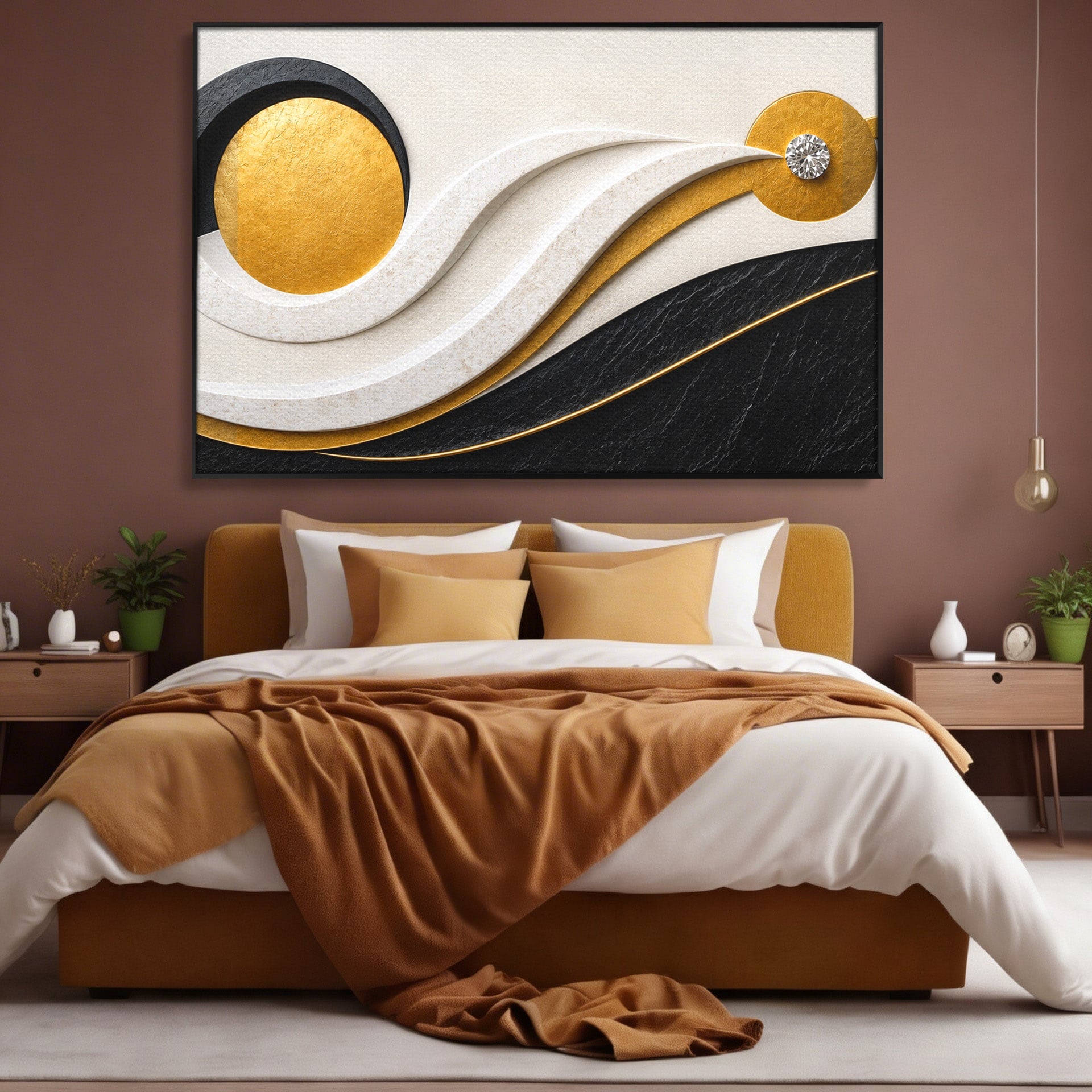 Tablou Canvas Premium LuxCanva® C1373, Armonie Abstracta, Abstract, Modern, Arta, Birou, Living, Culori Vibrante