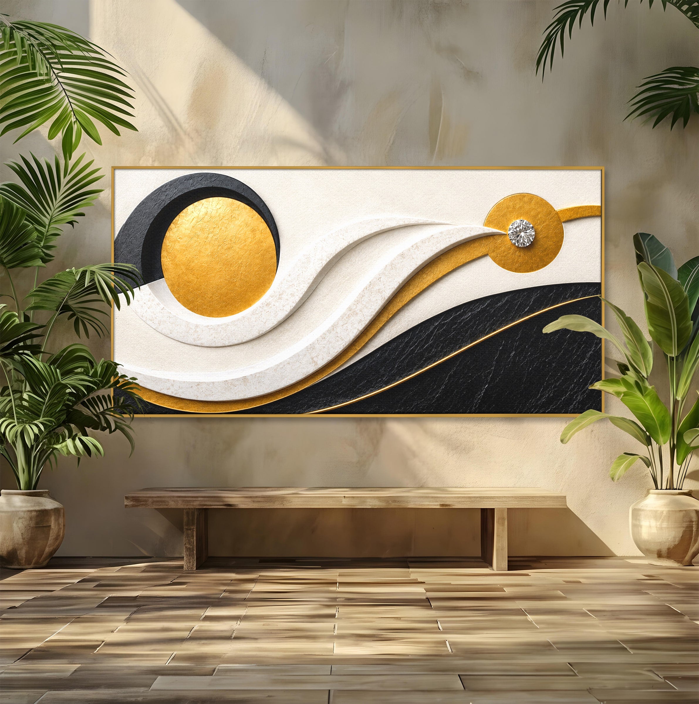 Tablou Canvas Premium LuxCanva® C1373, Armonie Abstracta, Abstract, Modern, Arta, Birou, Living, Culori Vibrante