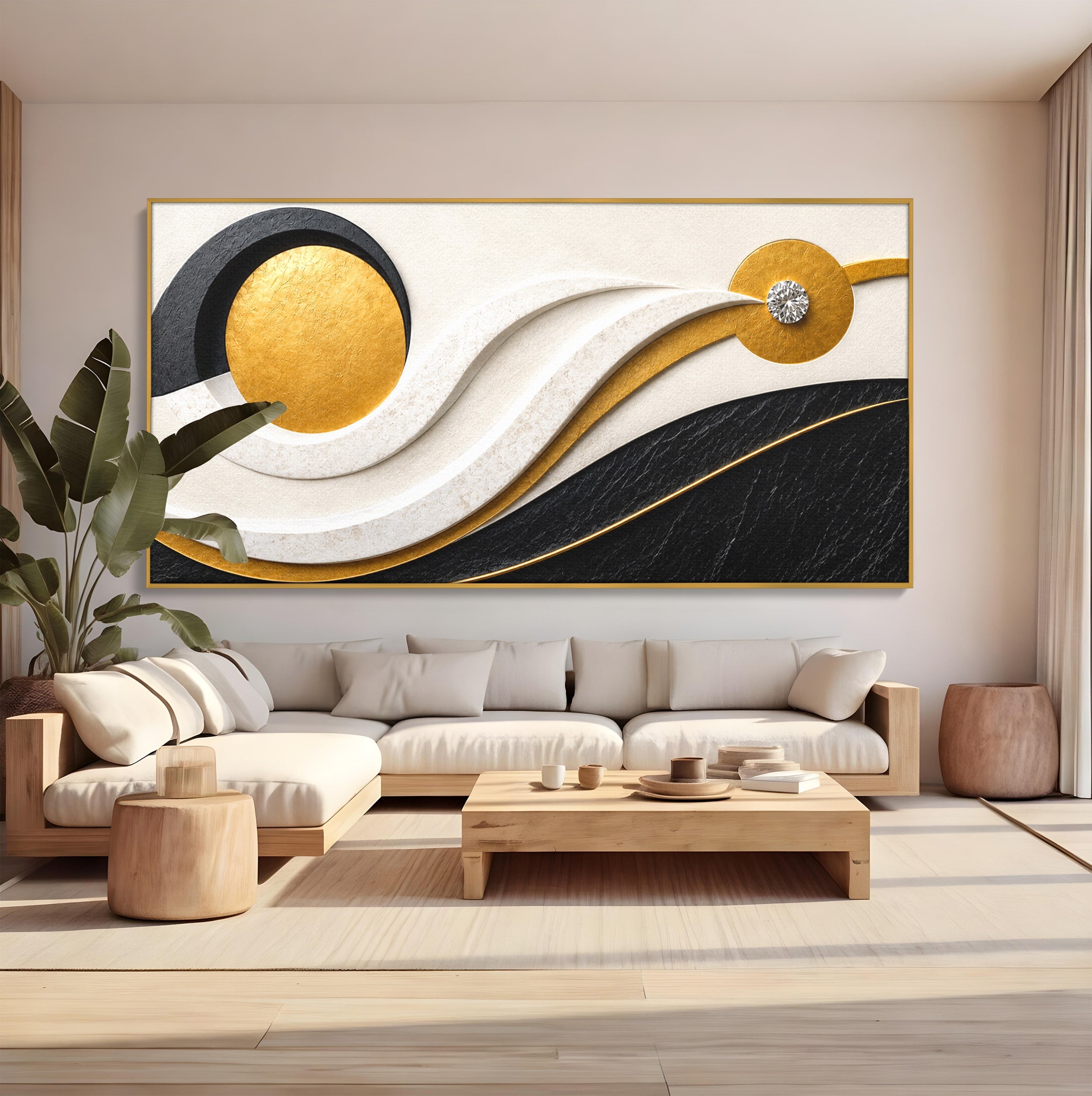 Tablou Canvas Premium LuxCanva® C1373, Armonie Abstracta, Abstract, Modern, Arta, Birou, Living, Culori Vibrante