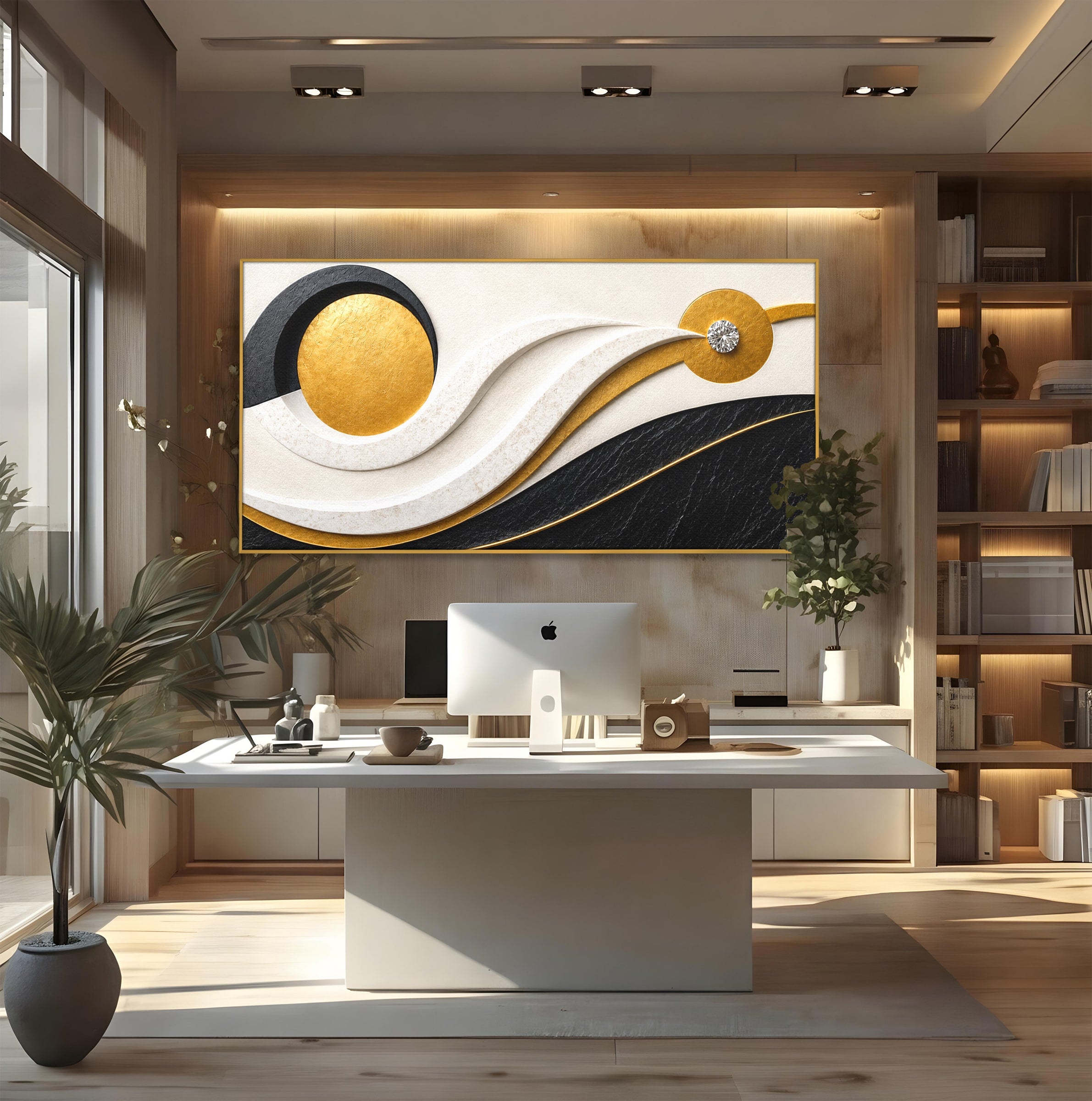 Tablou Canvas Premium LuxCanva® C1373, Armonie Abstracta, Abstract, Modern, Arta, Birou, Living, Culori Vibrante