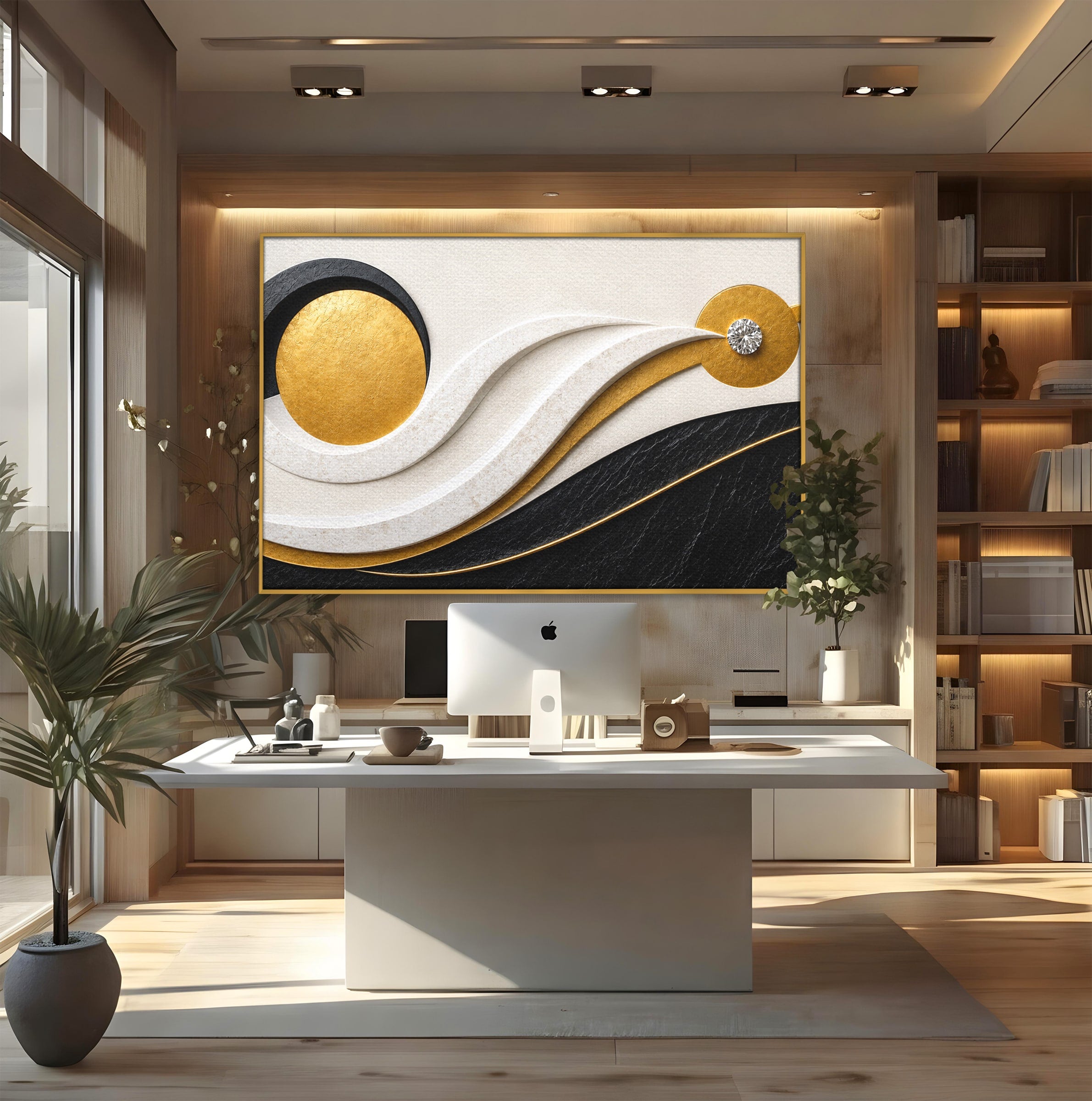 Tablou Canvas Premium LuxCanva® C1373, Armonie Abstracta, Abstract, Modern, Arta, Birou, Living, Culori Vibrante
