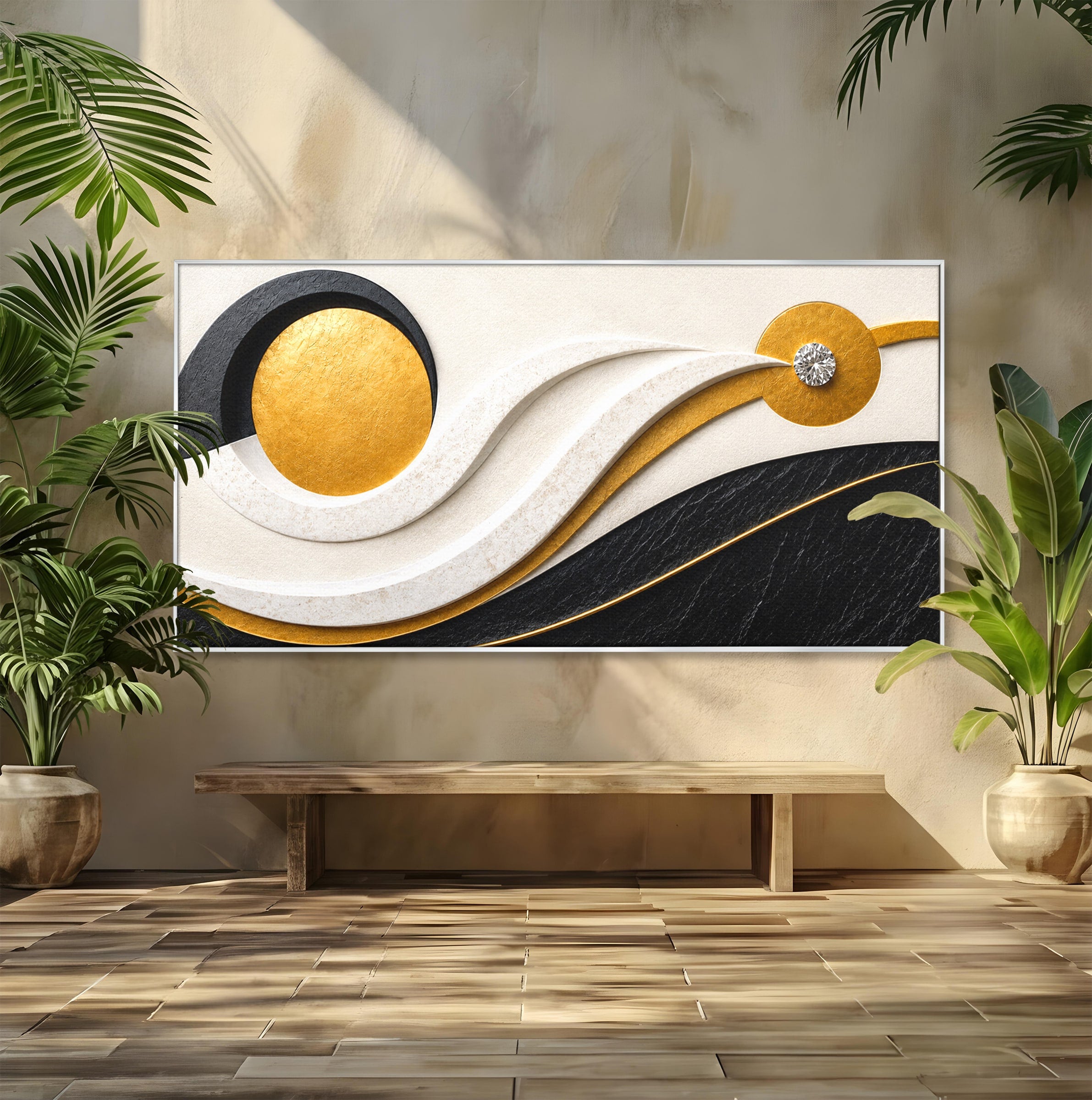 Tablou Canvas Premium LuxCanva® C1373, Armonie Abstracta, Abstract, Modern, Arta, Birou, Living, Culori Vibrante