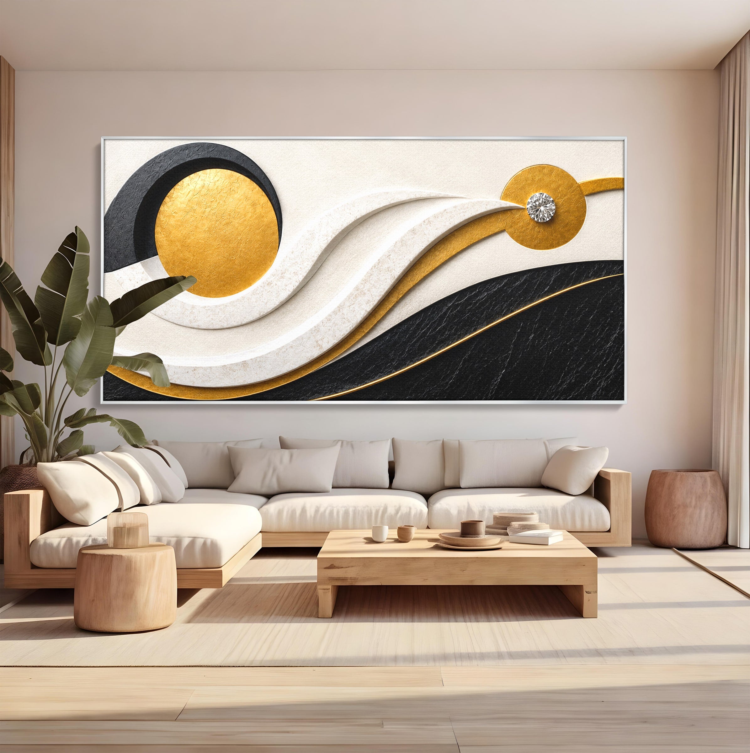 Tablou Canvas Premium LuxCanva® C1373, Armonie Abstracta, Abstract, Modern, Arta, Birou, Living, Culori Vibrante