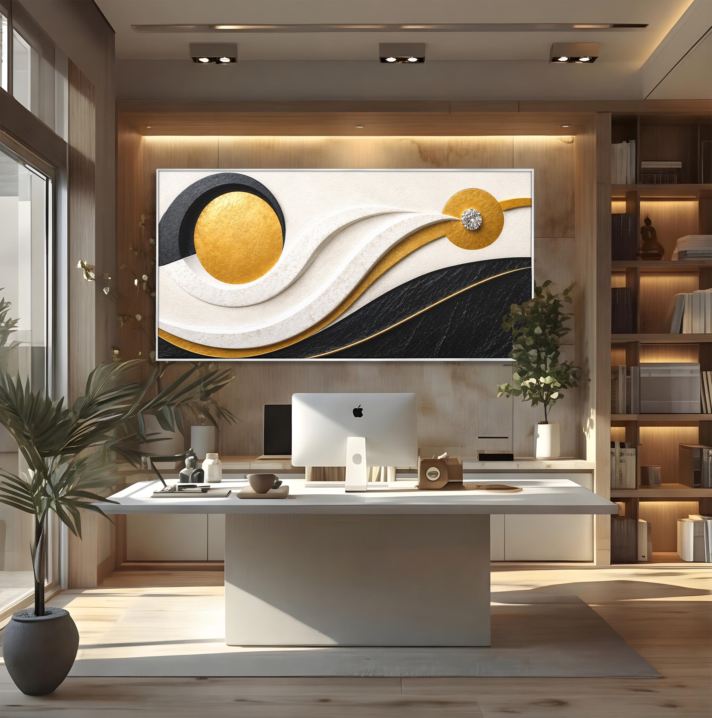 Tablou Canvas Premium LuxCanva® C1373, Armonie Abstracta, Abstract, Modern, Arta, Birou, Living, Culori Vibrante
