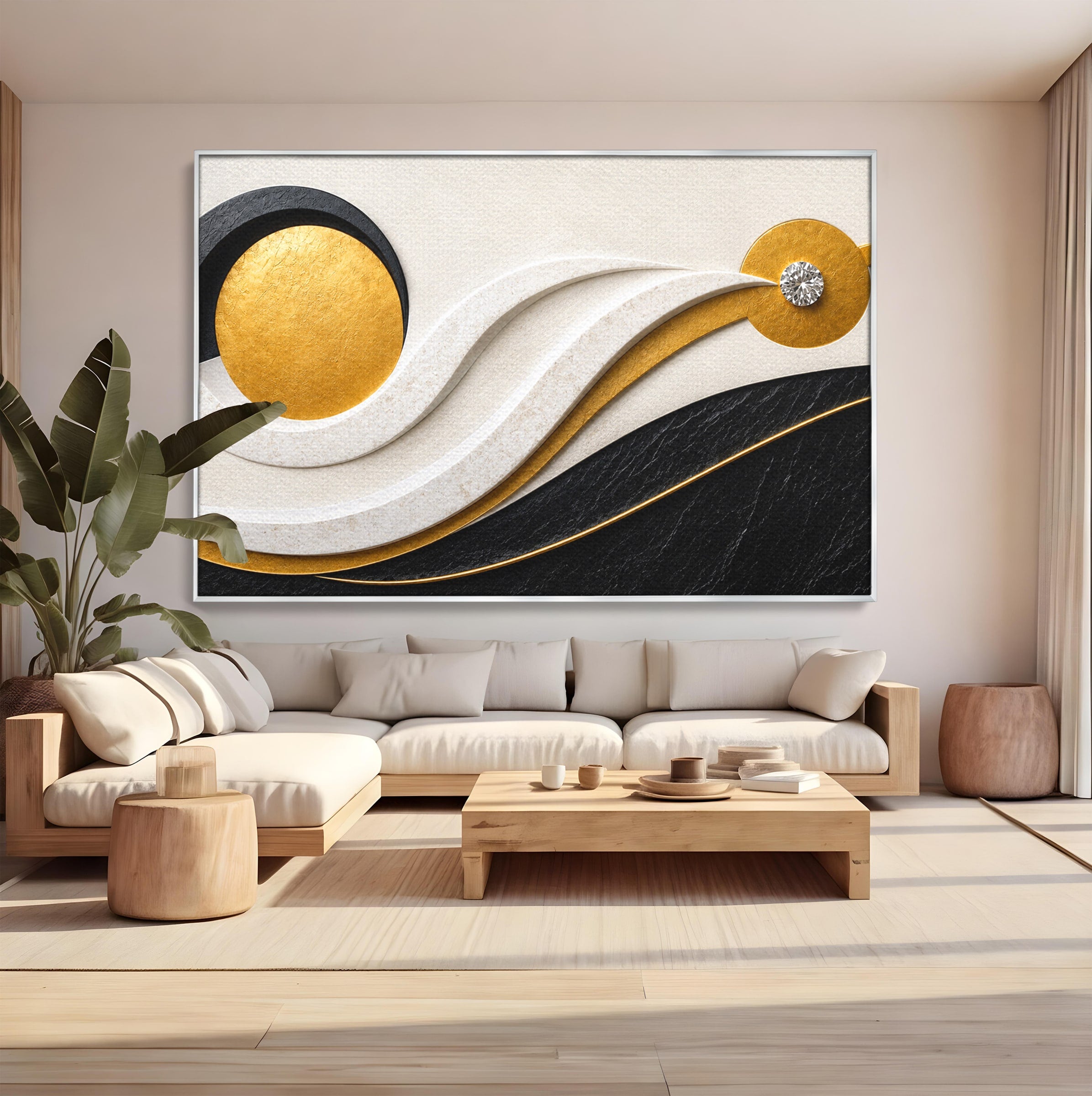 Tablou Canvas Premium LuxCanva® C1373, Armonie Abstracta, Abstract, Modern, Arta, Birou, Living, Culori Vibrante