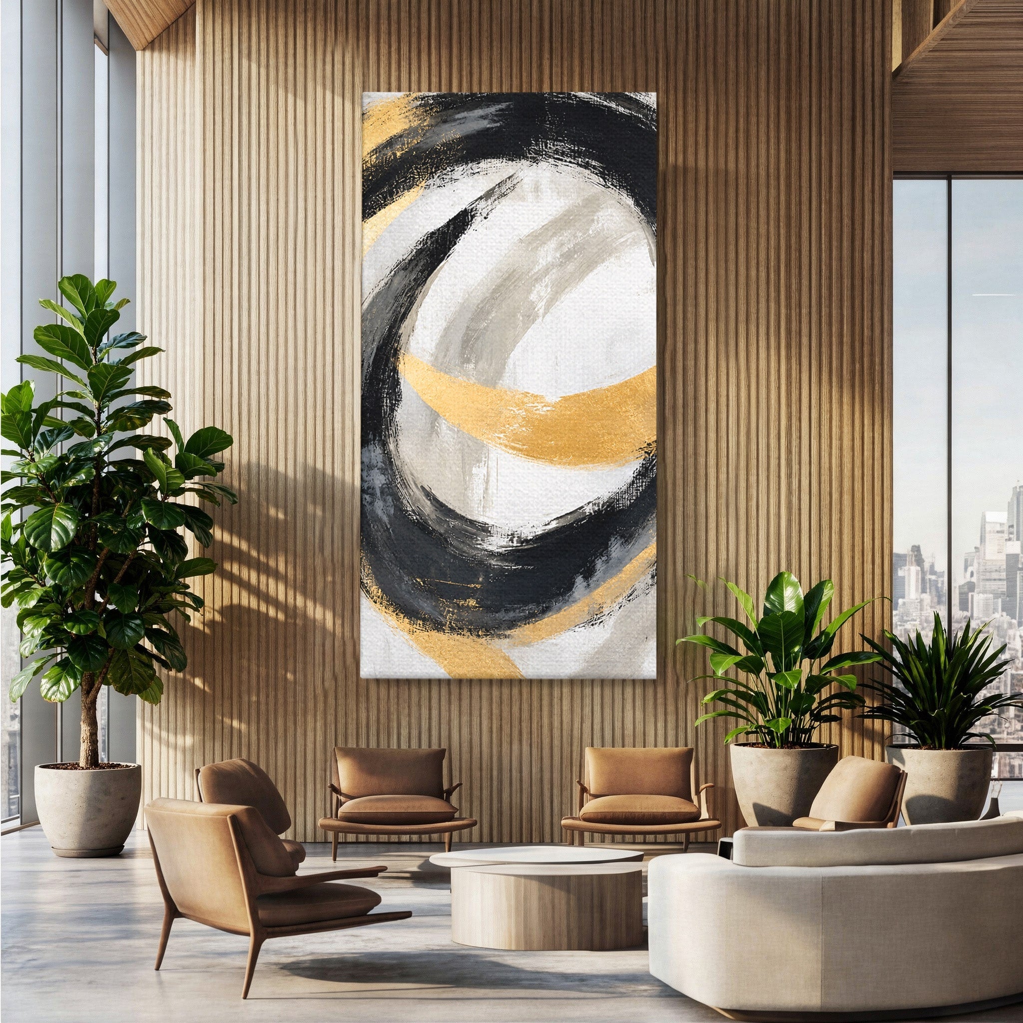 Tablou Canvas Premium LuxCanva® C1375, Spirale Abstracte, Abstract, Spirale, Modern, Living, Birou, Culori Vibrante