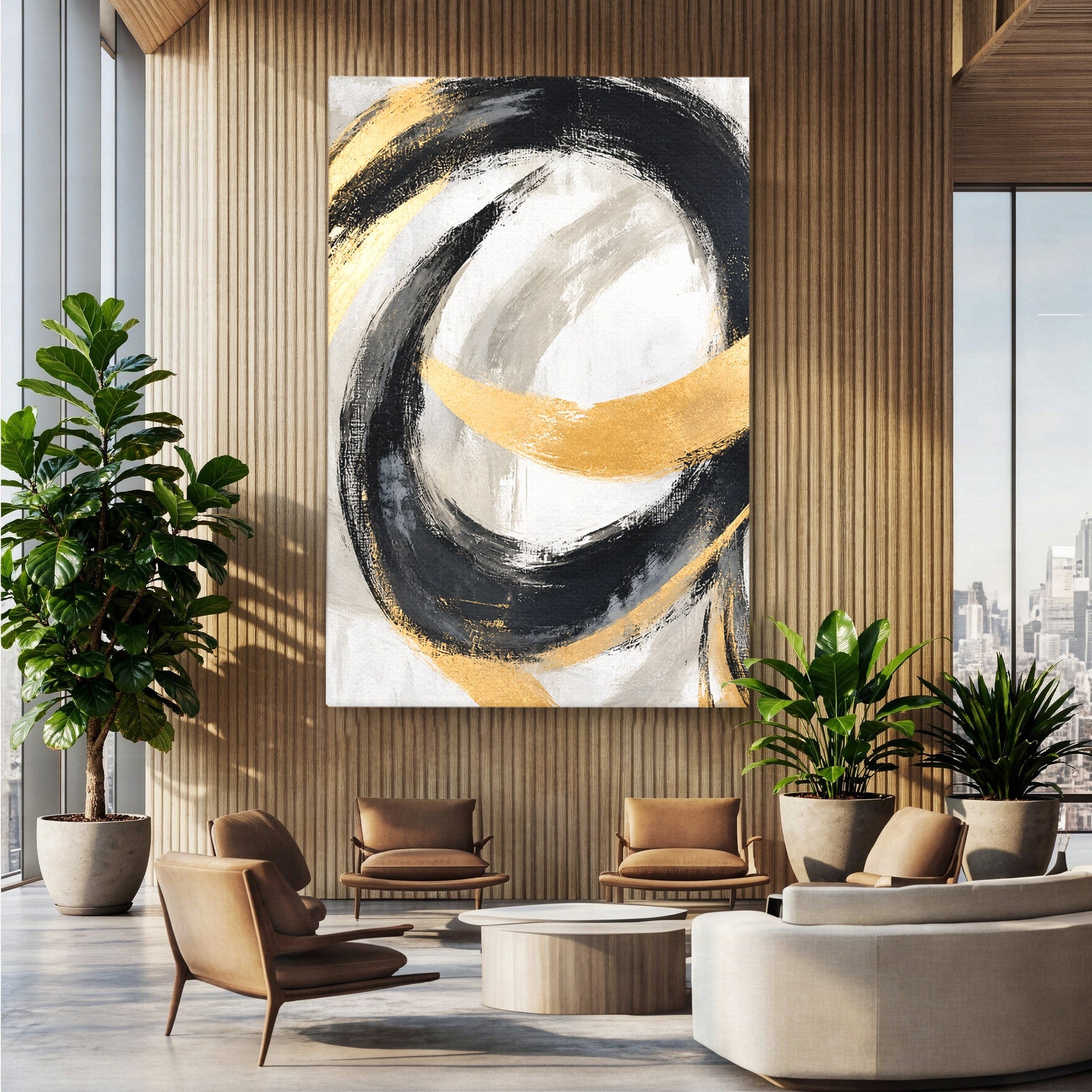 Tablou Canvas Premium LuxCanva® C1375, Spirale Abstracte, Abstract, Spirale, Modern, Living, Birou, Culori Vibrante