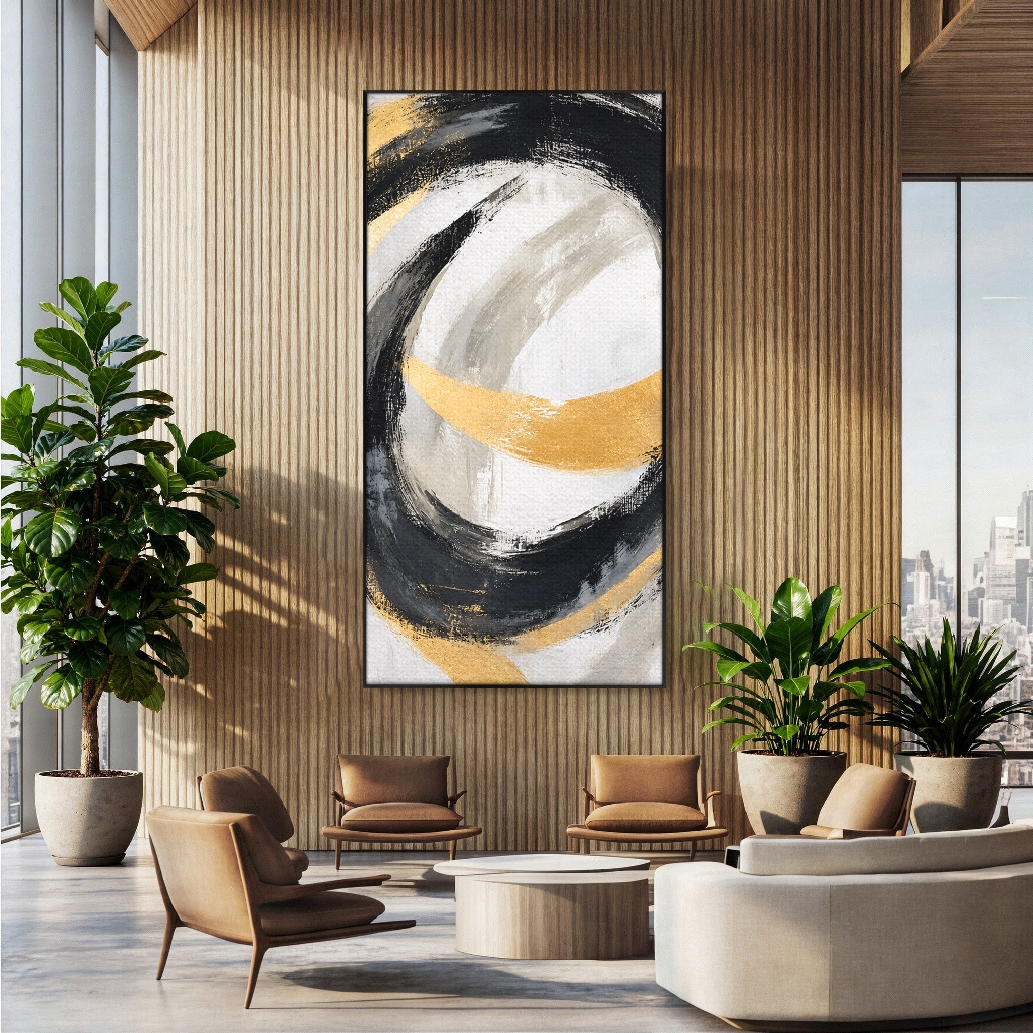 Tablou Canvas Premium LuxCanva® C1375, Spirale Abstracte, Abstract, Spirale, Modern, Living, Birou, Culori Vibrante