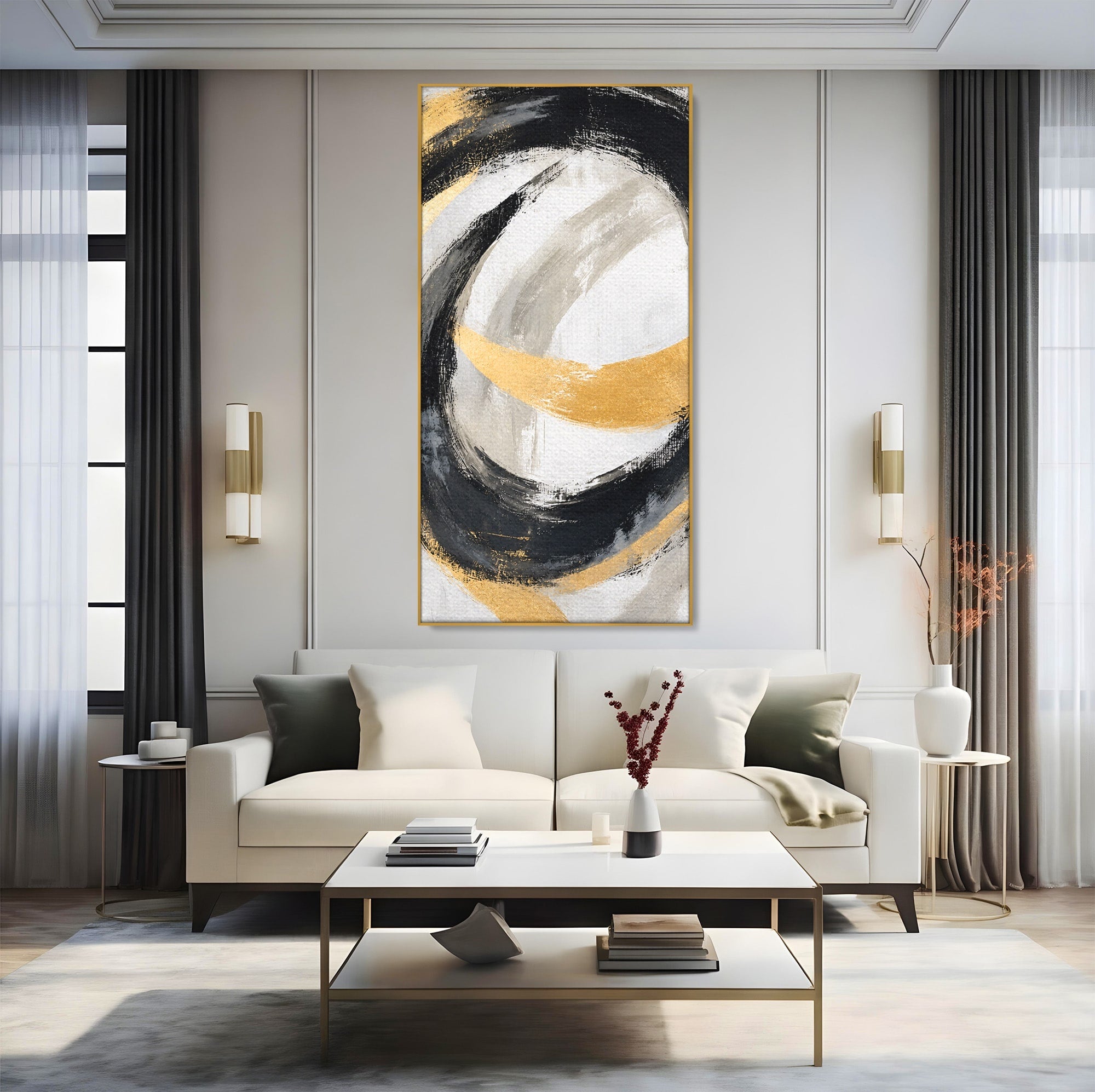 Tablou Canvas Premium LuxCanva® C1375, Spirale Abstracte, Abstract, Spirale, Modern, Living, Birou, Culori Vibrante