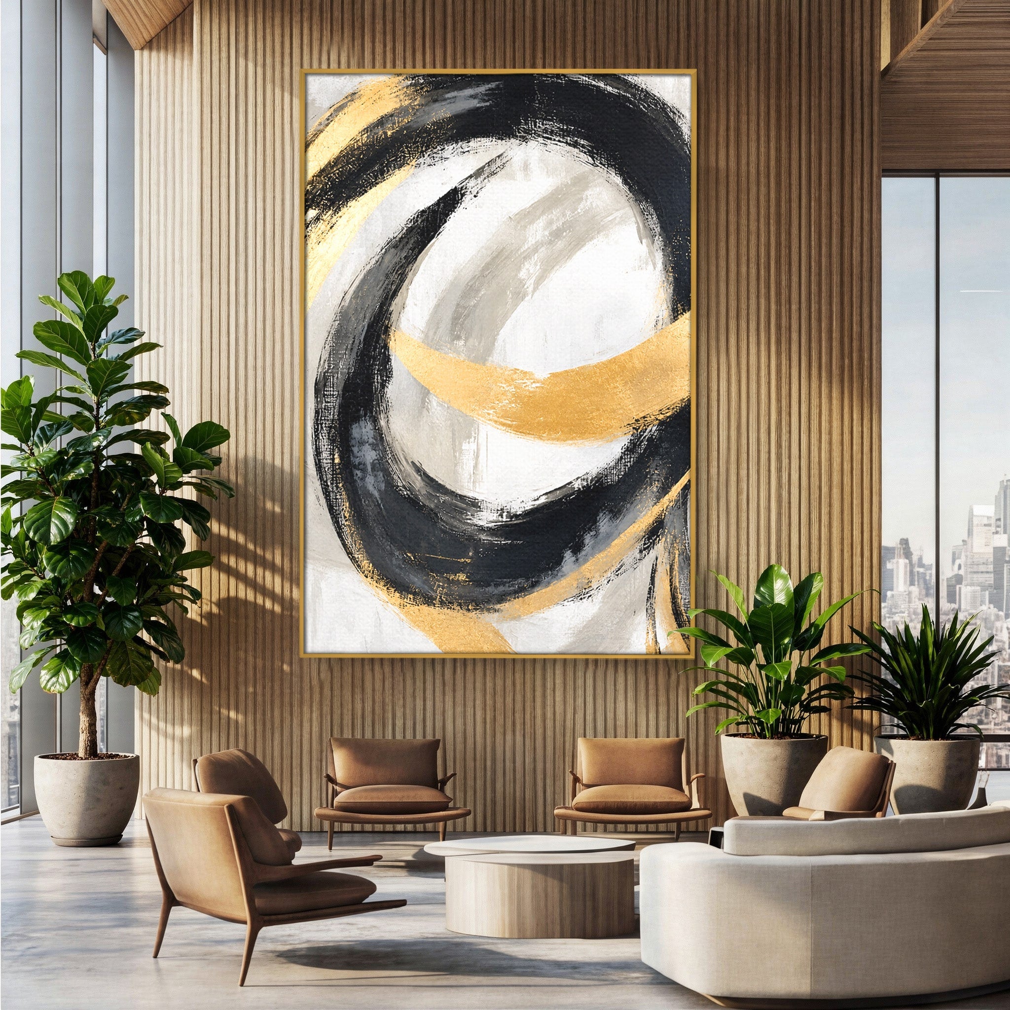 Tablou Canvas Premium LuxCanva® C1375, Spirale Abstracte, Abstract, Spirale, Modern, Living, Birou, Culori Vibrante