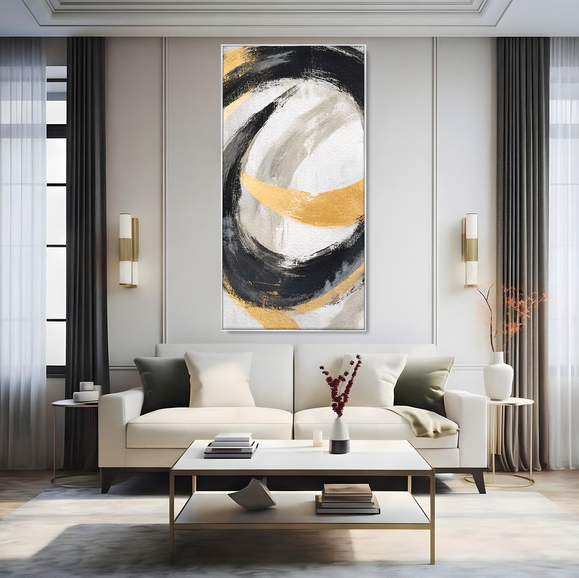 Tablou Canvas Premium LuxCanva® C1375, Spirale Abstracte, Abstract, Spirale, Modern, Living, Birou, Culori Vibrante