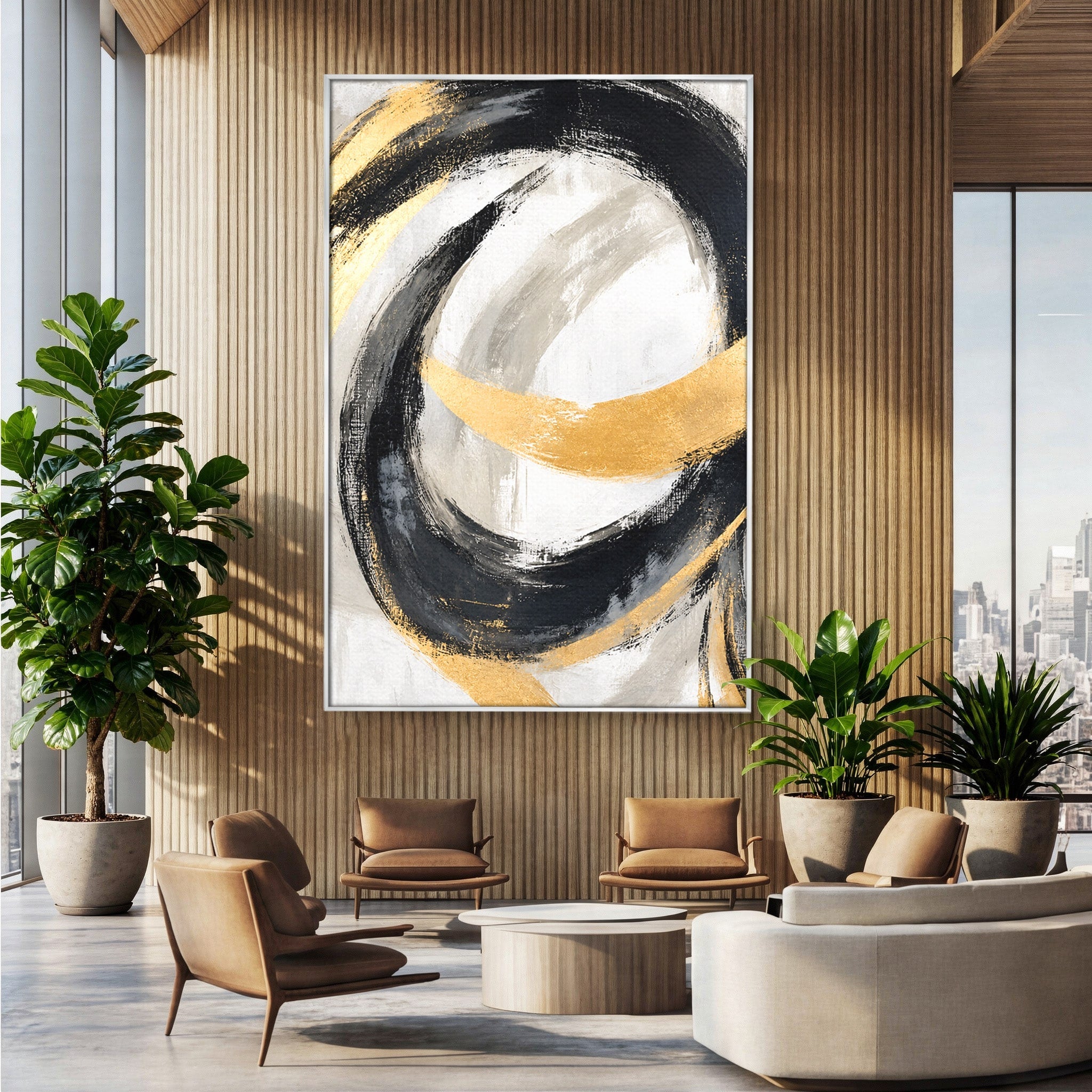 Tablou Canvas Premium LuxCanva® C1375, Spirale Abstracte, Abstract, Spirale, Modern, Living, Birou, Culori Vibrante